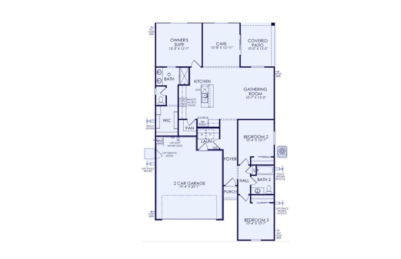 2D floor plan layout of this home in Hayden Estates, Buckeye, AZ (Image 2).
