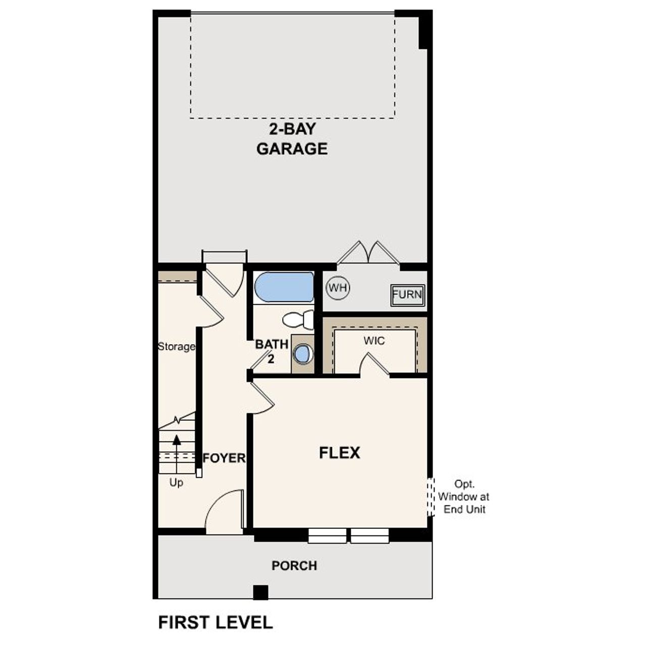2D floor plan layout for the Manhattan by Century Complete in Highline at American Fork, Spartanburg, SC (Image 2).