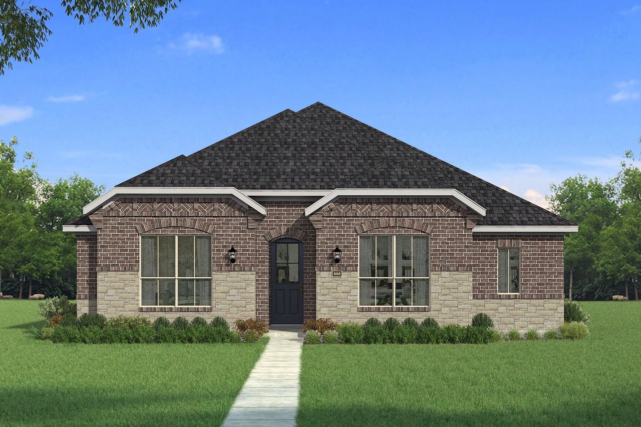 The Brighton III - Old World Elevation