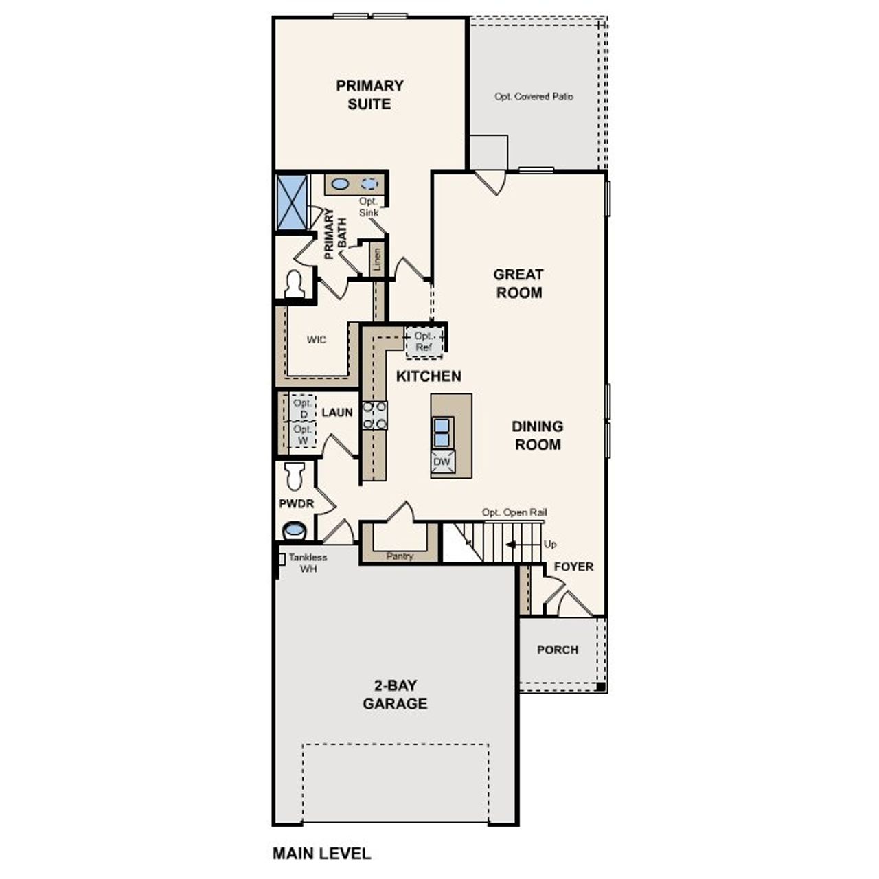 2D floor plan layout of this home in Maple Heights, Porter, TX (Image 2).