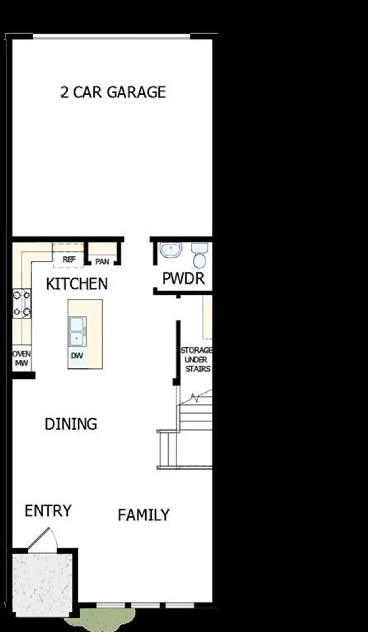 2D floor plan layout of this home in Hillside at Las Colinas, Irving, TX (Image 2).
