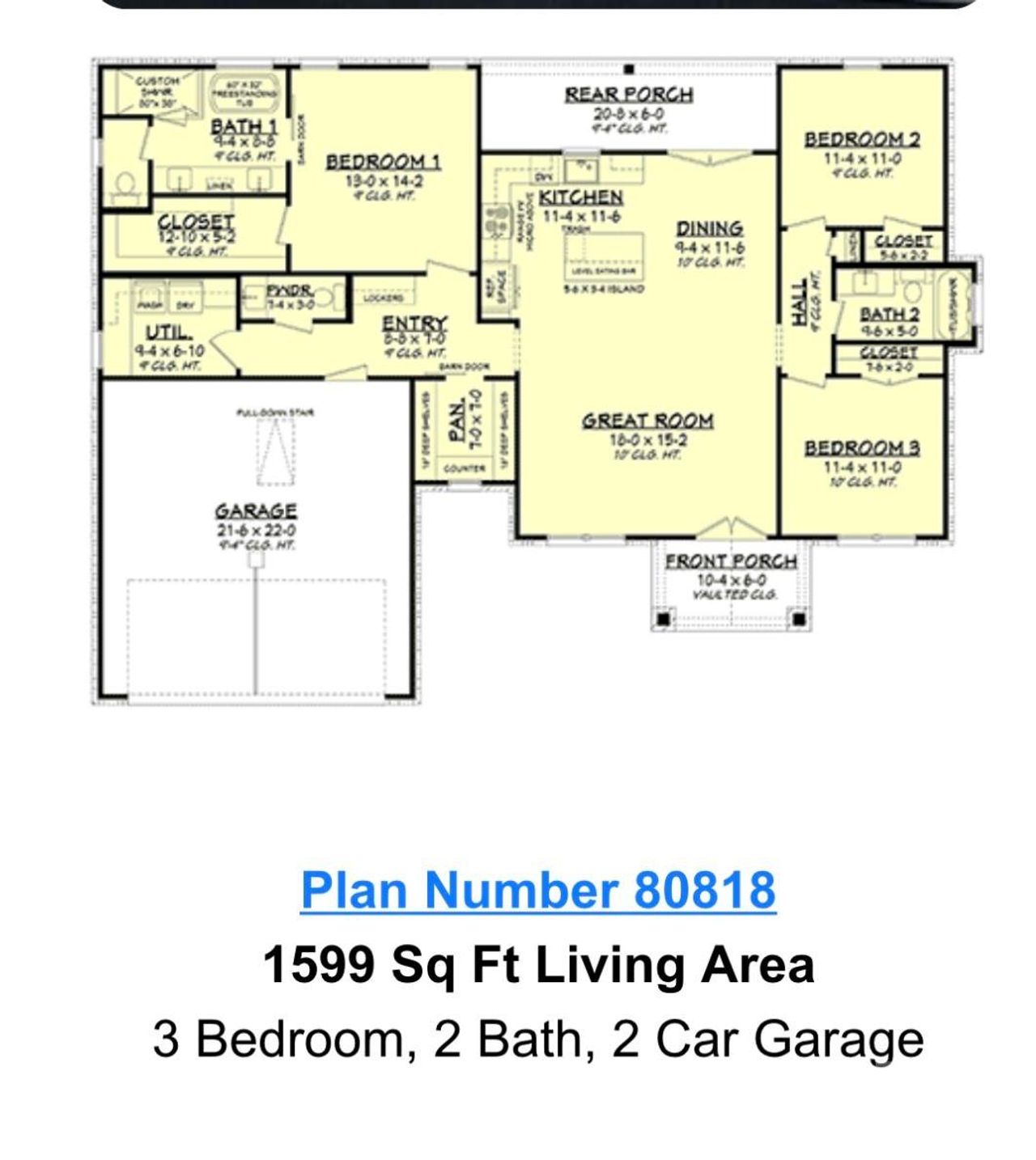 2D floor plan layout of this home in , Troutman, NC (Image 2).