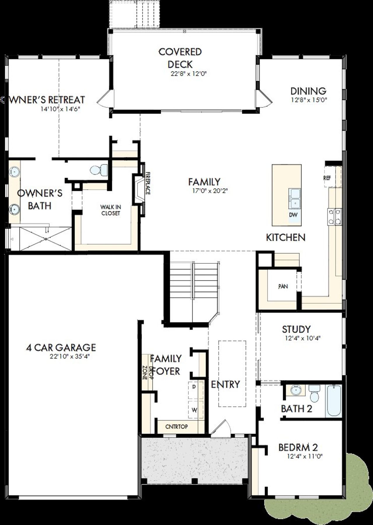 2D floor plan layout of this home in Highline at Wolf Ranch, Colorado Springs, CO (Image 2). 2D floor plan layout of this home in Highline at Wolf Ranch, Colorado Springs, CO (Image 2).