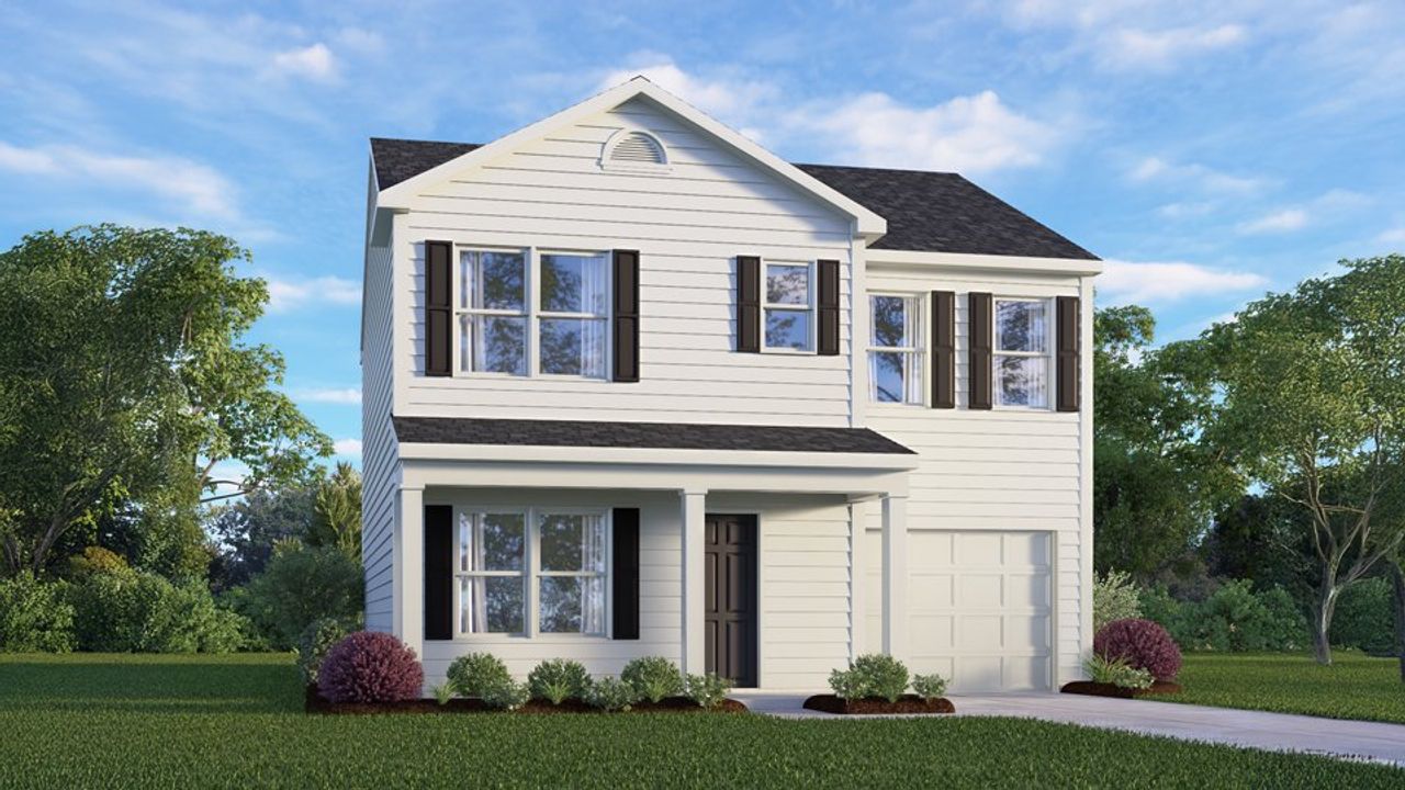 Representative exterior photo of a completed home built from the Rachel by D.R. Horton in Jetstream Park, Wilson, NC (Image 2).