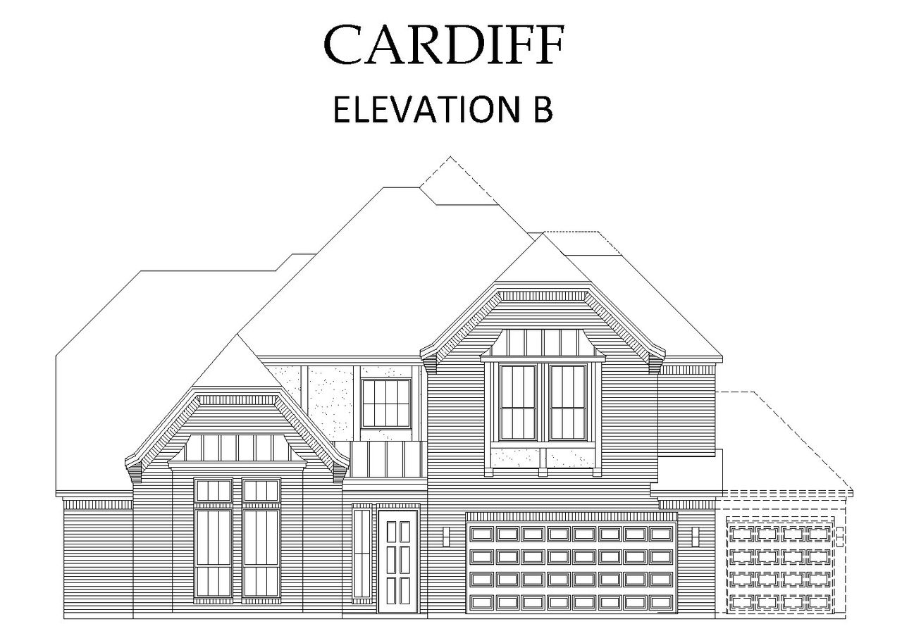 Representative rendering of the exterior for the Cardiff by Windsor Homes (Image 2). Representative rendering of the exterior for the Cardiff by Windsor Homes (Image 2).