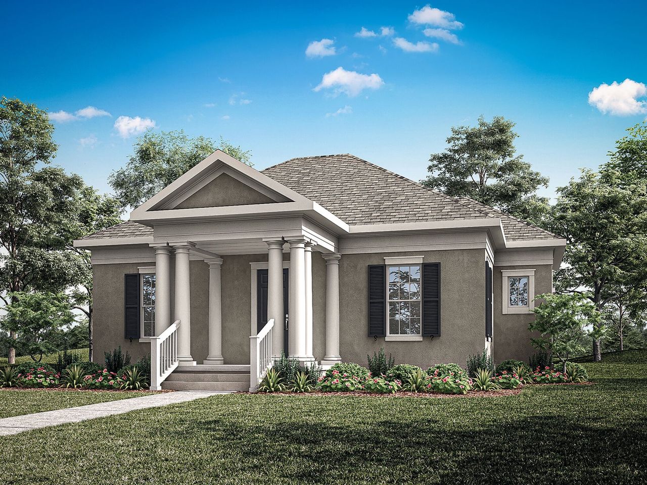 Representative exterior photo of a completed home built from the Mackinac by Mattamy Homes in Celebration, Kissimmee, FL (Image 2).