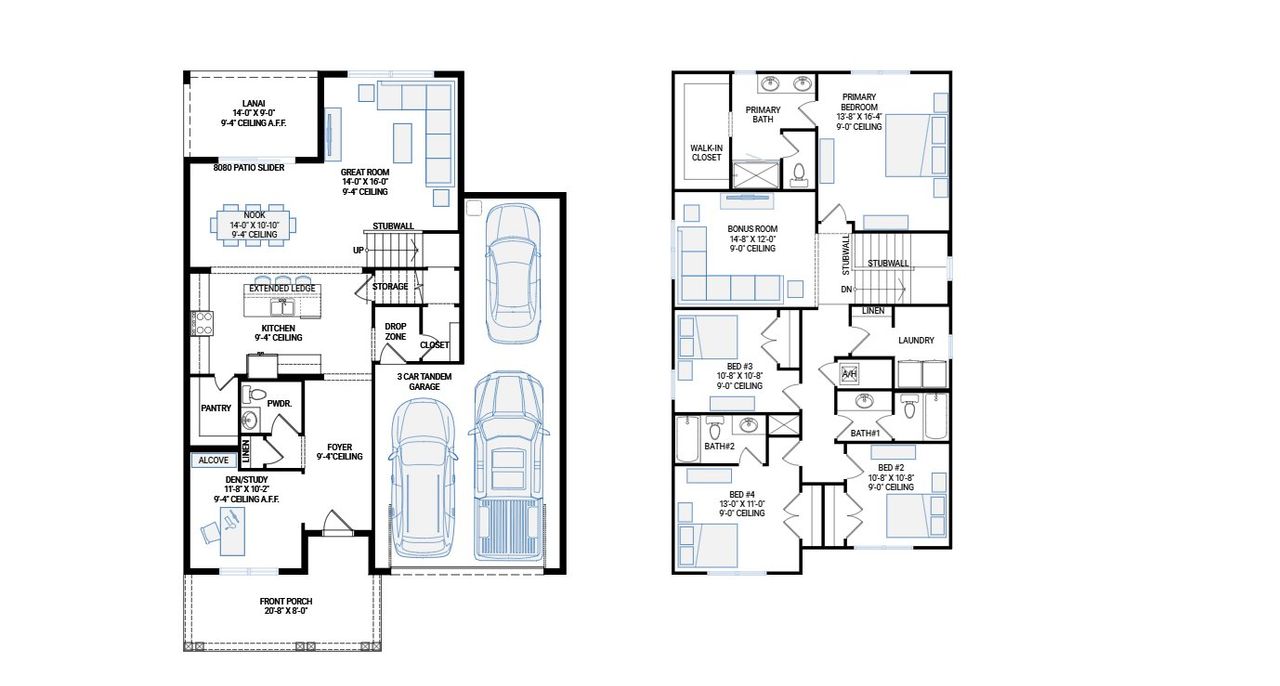 2D floor plan layout for the Marina by Cardel Homes in Seaflower, Bradenton, FL (Image 2). 2D floor plan layout for the Marina by Cardel Homes in Seaflower, Bradenton, FL (Image 2).