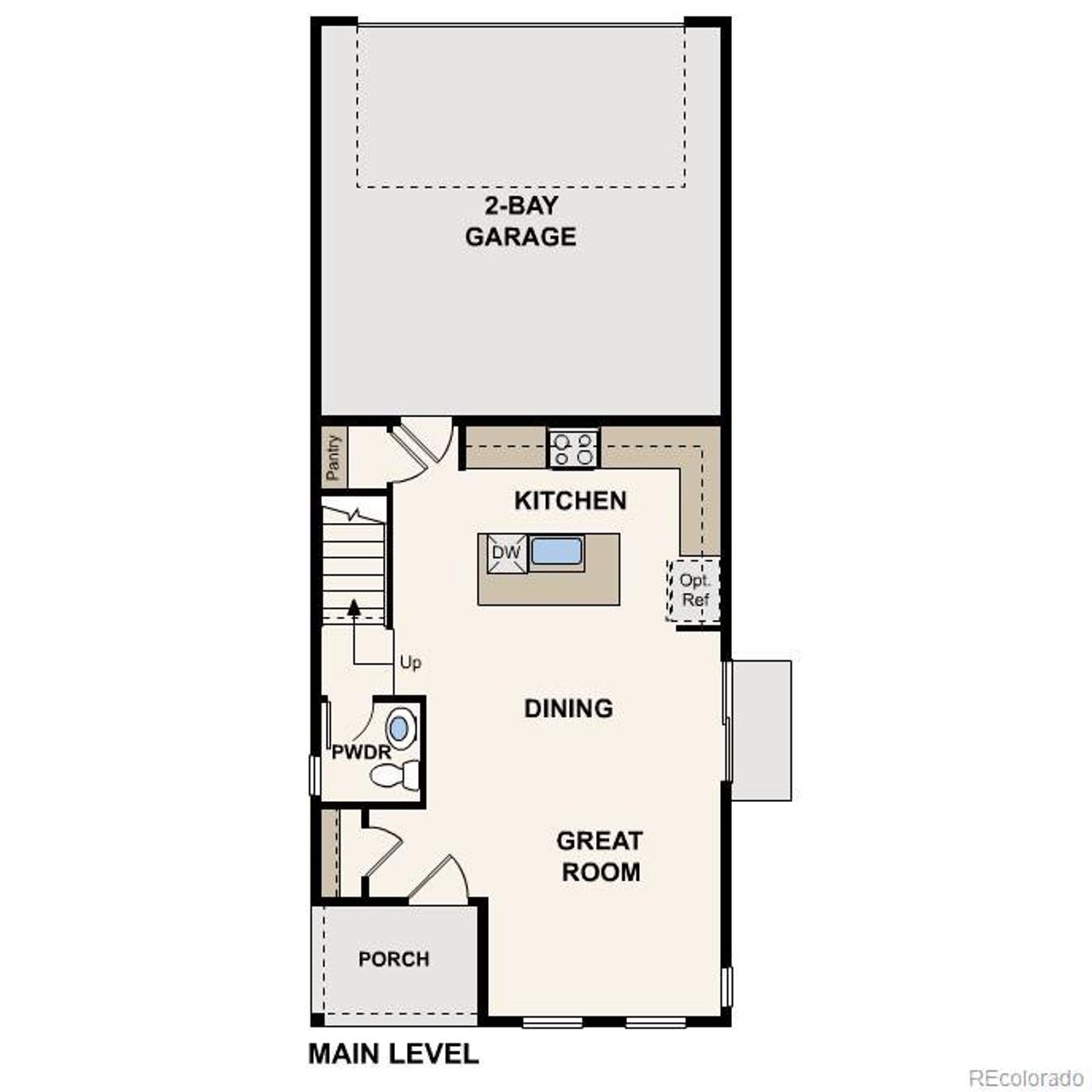 2D floor plan layout of this home in The Boulevard I Collection at Windler, Aurora, CO (Image 2). 2D floor plan layout of this home in The Boulevard I Collection at Windler, Aurora, CO (Image 2).