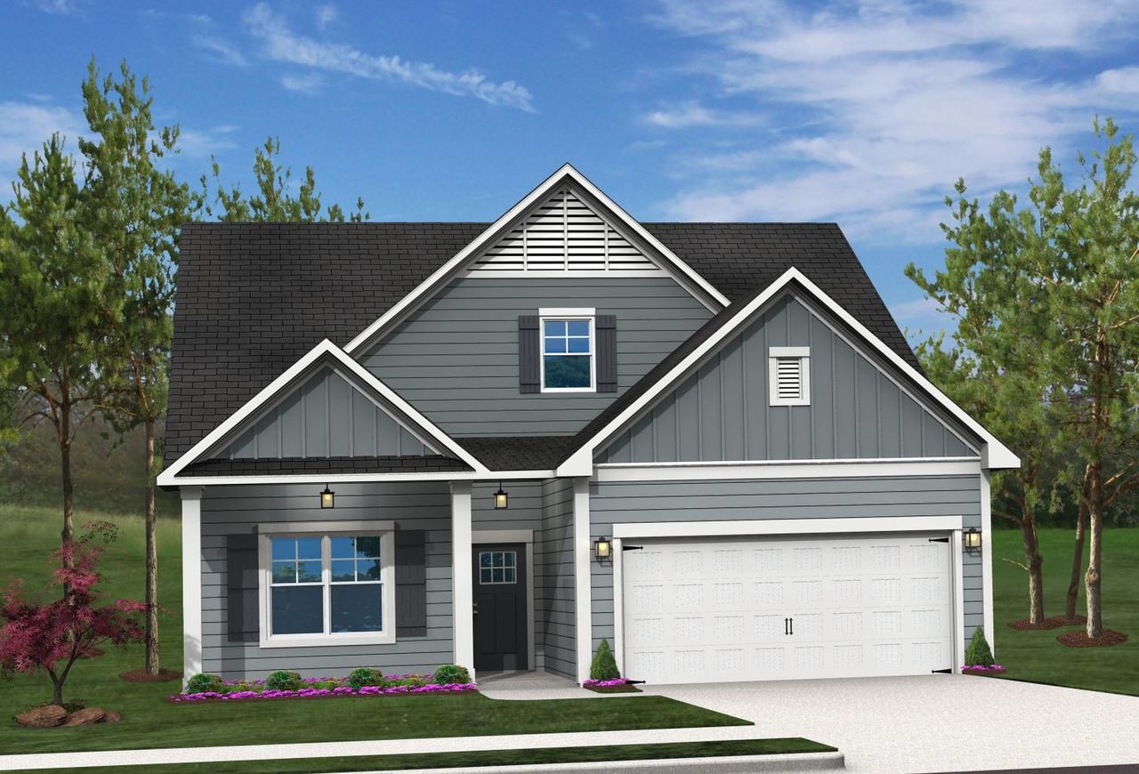 Representative exterior photo of a completed home built from the Sierra by Paran Homes in High Shoals, Dallas, GA (Image 2).