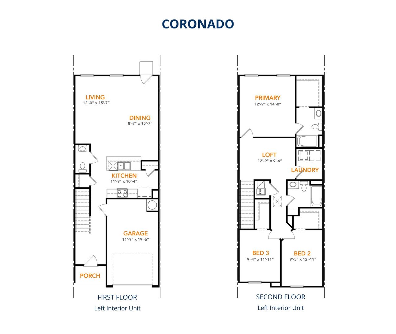 2D floor plan layout of this home in Cypress Cove, Cantonment, FL (Image 2).
