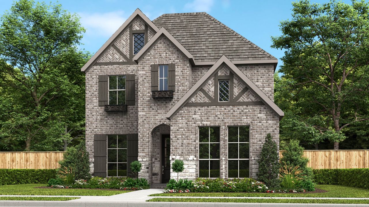 Representative exterior photo of a completed home built from the 2846T by Perry Homes in The Parks At Wilson Creek 40', Celina, TX (Image 2).