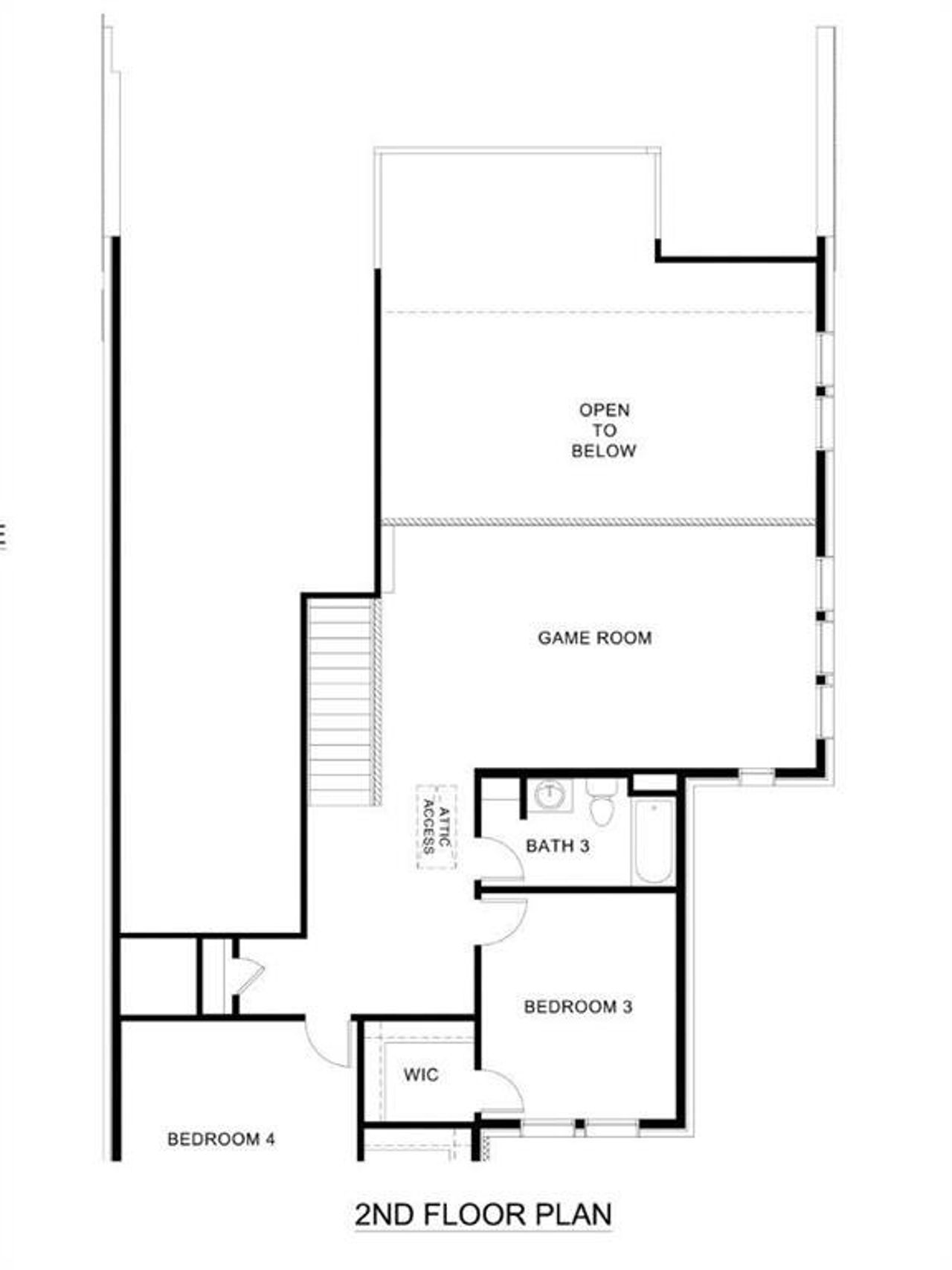2D floor plan layout of this home in Prairie Oaks, Oak Point, TX (Image 2).