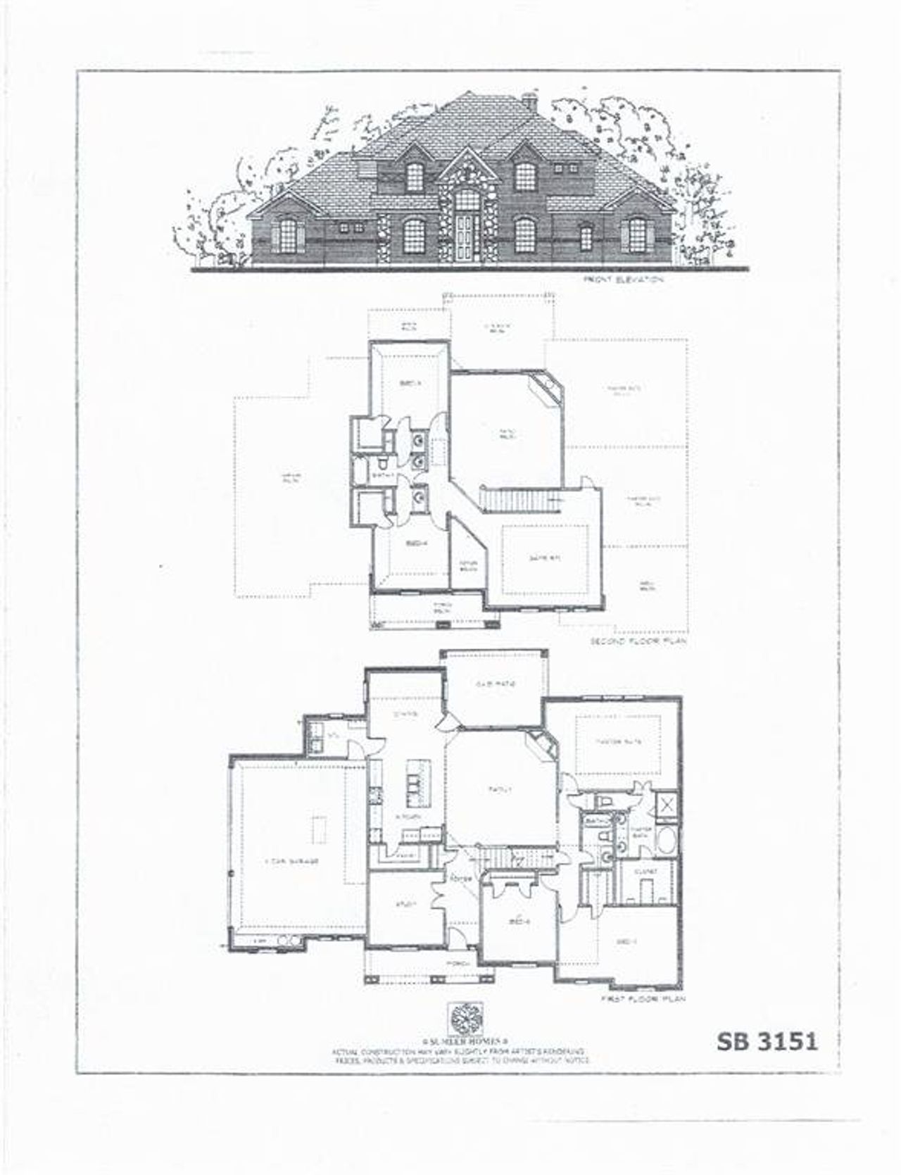 2D floor plan layout of this home in Sagebrush Addition, Midlothian, TX (Image 2).