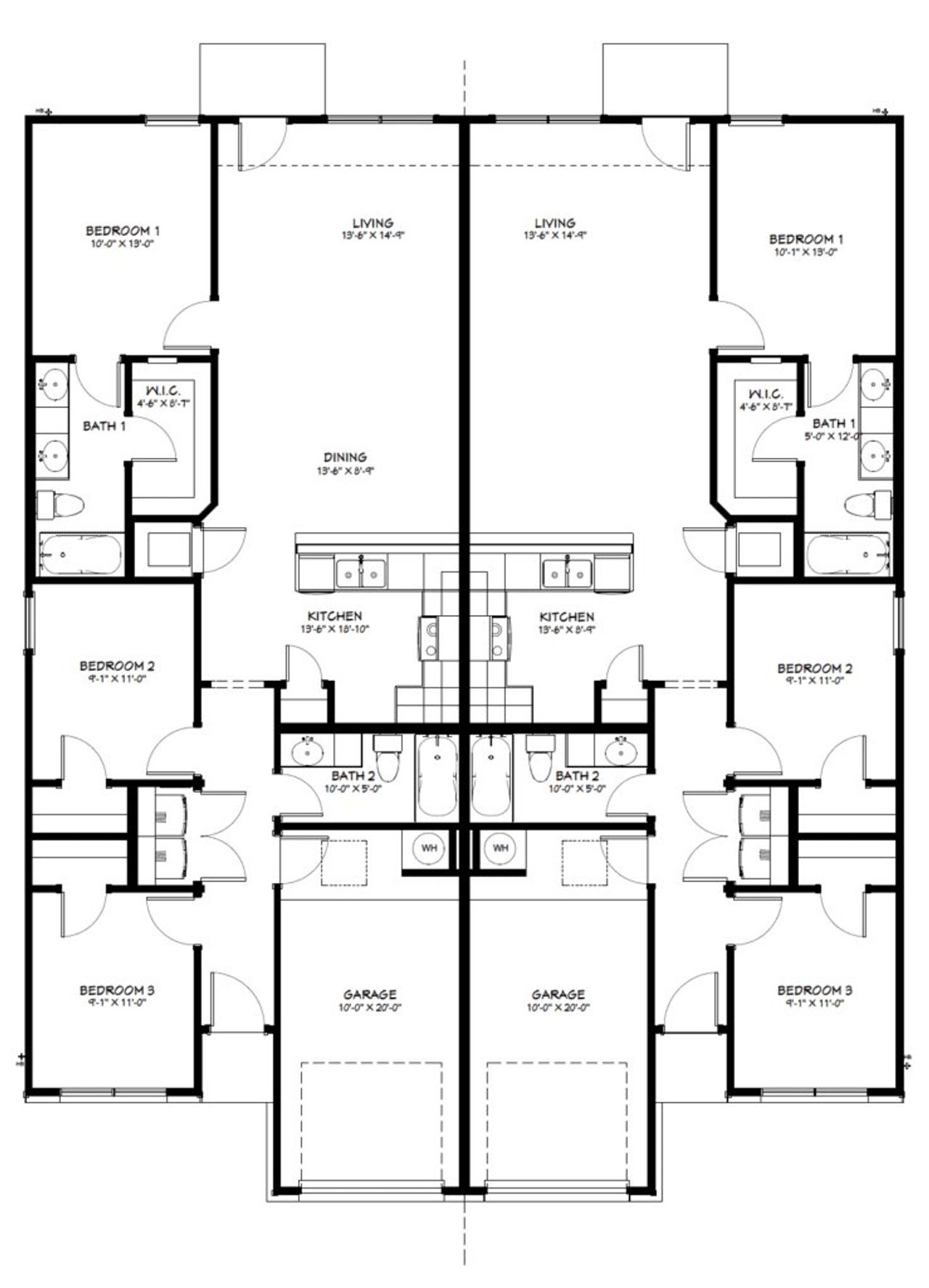 2D floor plan layout of this home in The Preserve At Thousand Oaks Duplexes, Killeen, TX (Image 2). 2D floor plan layout of this home in The Preserve At Thousand Oaks Duplexes, Killeen, TX (Image 2).