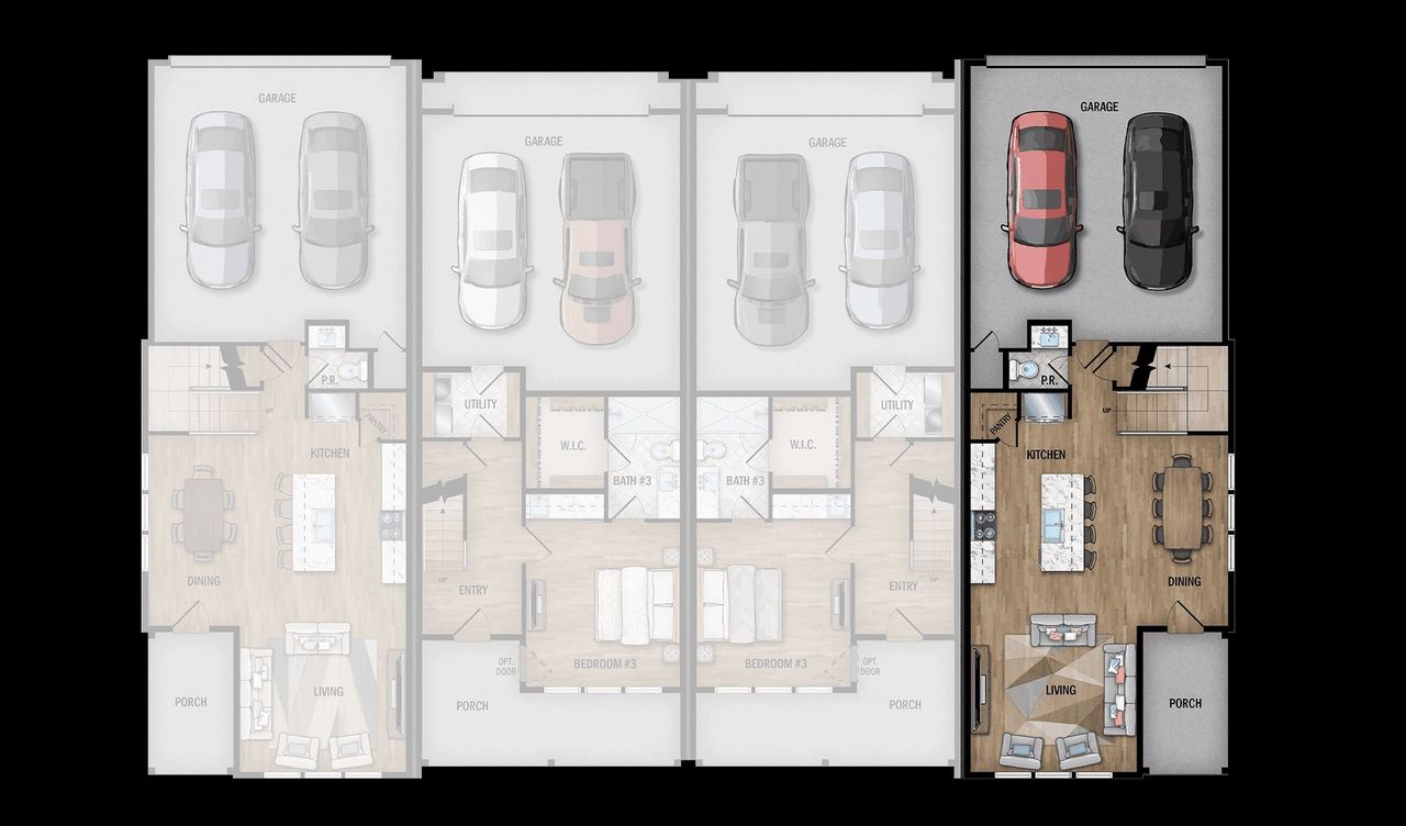 2D floor plan layout for the San Fernando B by Wes Peoples Homes in Victoria Commons, San Antonio, TX (Image 2). 2D floor plan layout for the San Fernando B by Wes Peoples Homes in Victoria Commons, San Antonio, TX (Image 2).
