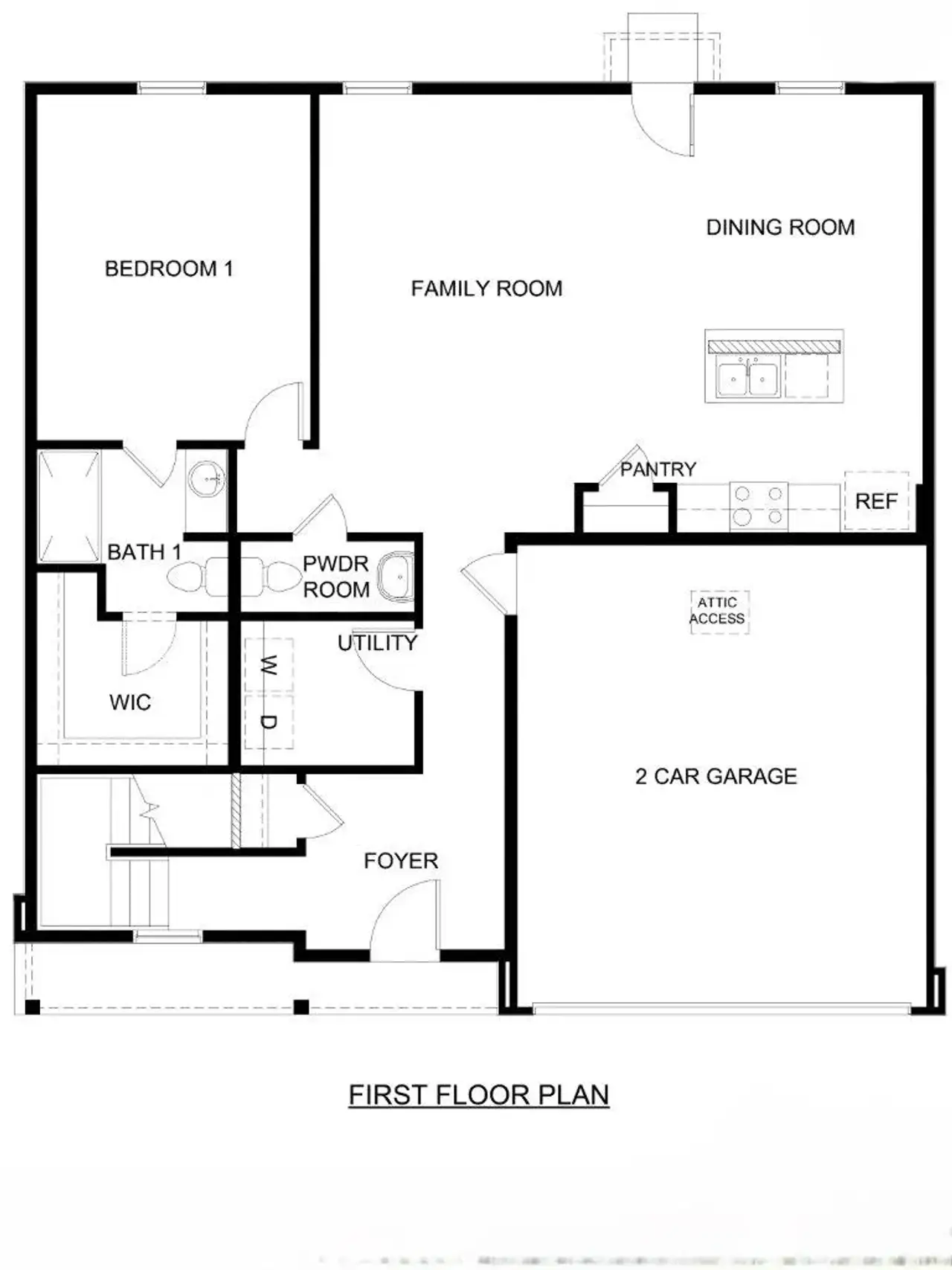 2D floor plan layout of this home in Audra Oaks, Denton, TX (Image 2).