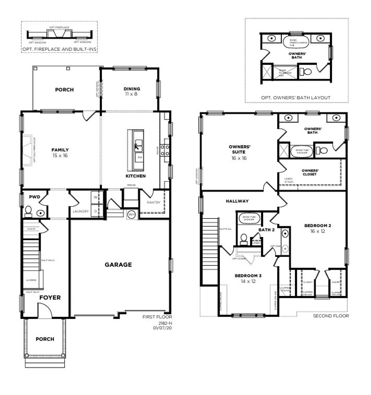 2D floor plan layout for the Beacon N by Saussy Burbank in Nexton - Midtown, Summerville, SC (Image 2). 2D floor plan layout for the Beacon N by Saussy Burbank in Nexton - Midtown, Summerville, SC (Image 2).
