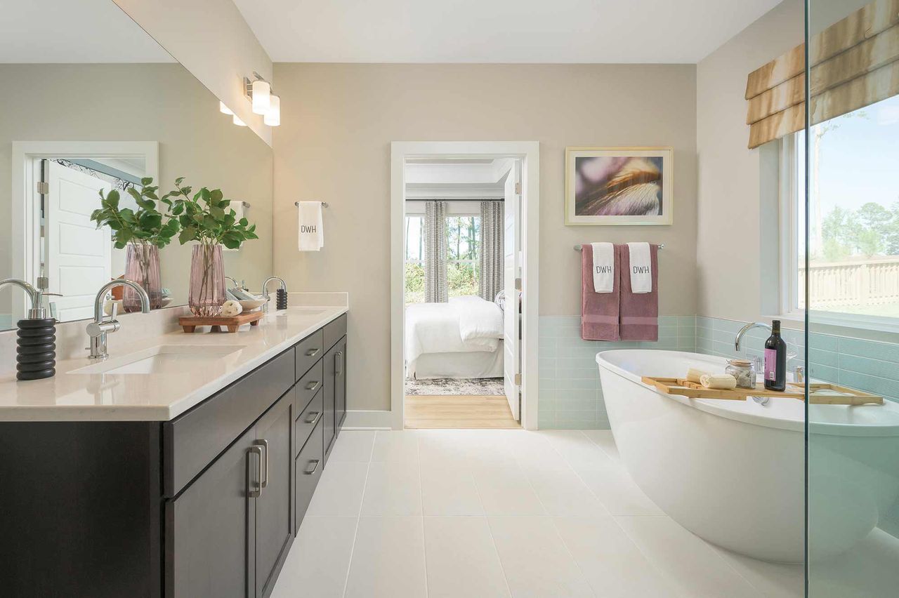 Representative furnished interior of a home built from the The Moorefield by David Weekley Homes in Encore at Chatham Park – Tradition Series, Pittsboro (Image 2).