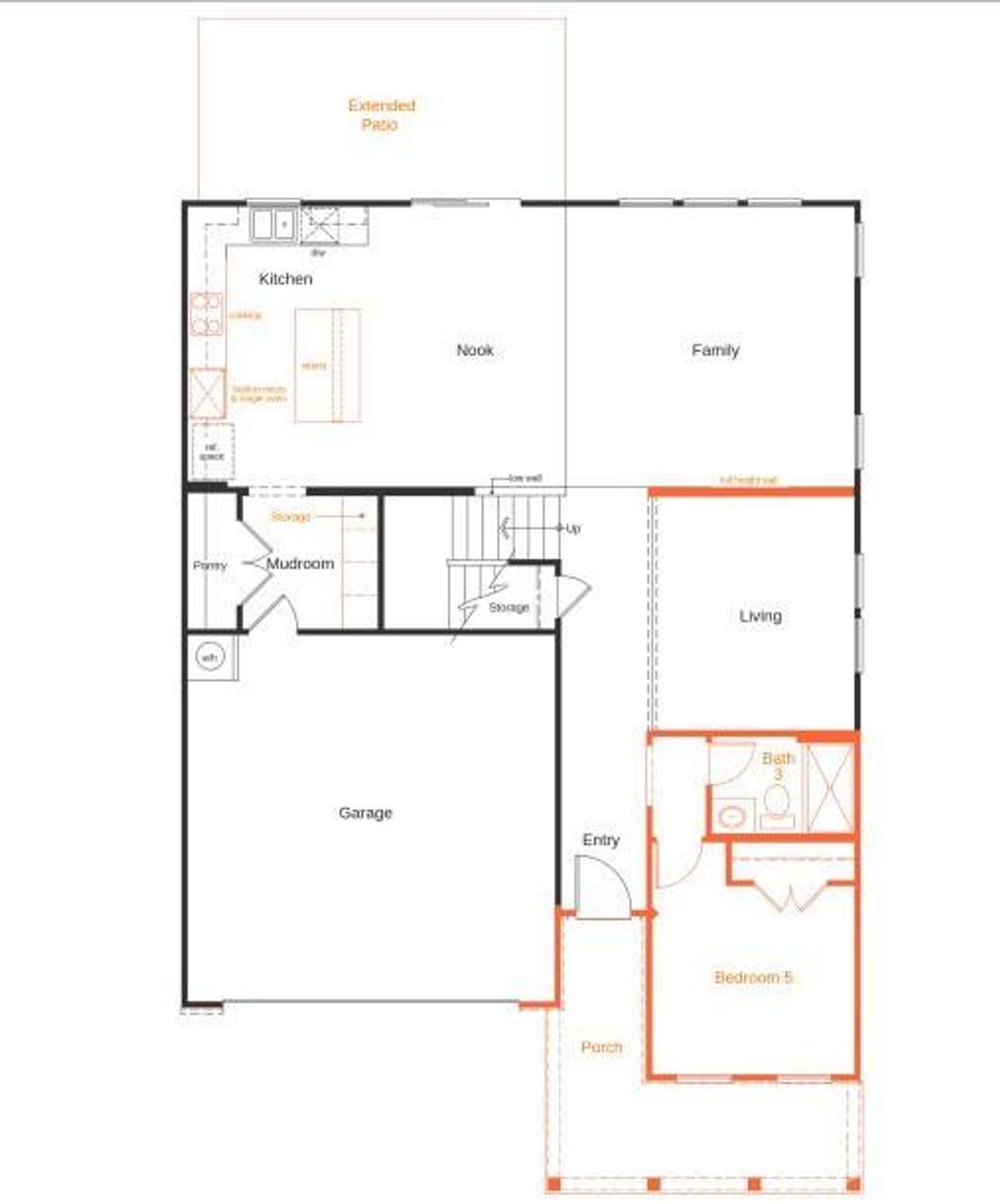 2D floor plan layout of this home in Wilson Creek, Indian Land, SC (Image 2). 2D floor plan layout of this home in Wilson Creek, Indian Land, SC (Image 2).