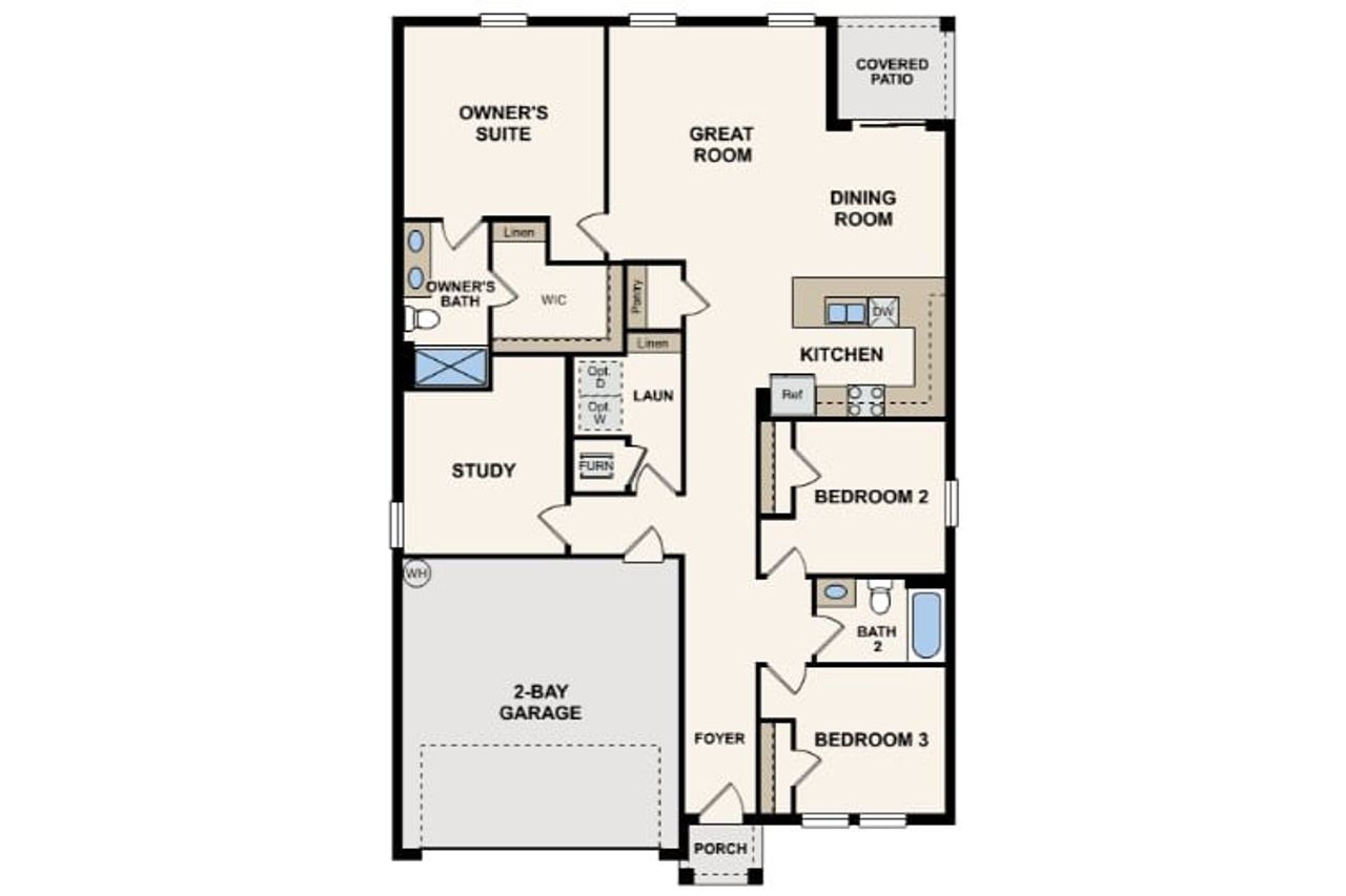 2D floor plan layout of this home in Lakewood Park, Fort Pierce, FL (Image 2). 2D floor plan layout of this home in Lakewood Park, Fort Pierce, FL (Image 2).