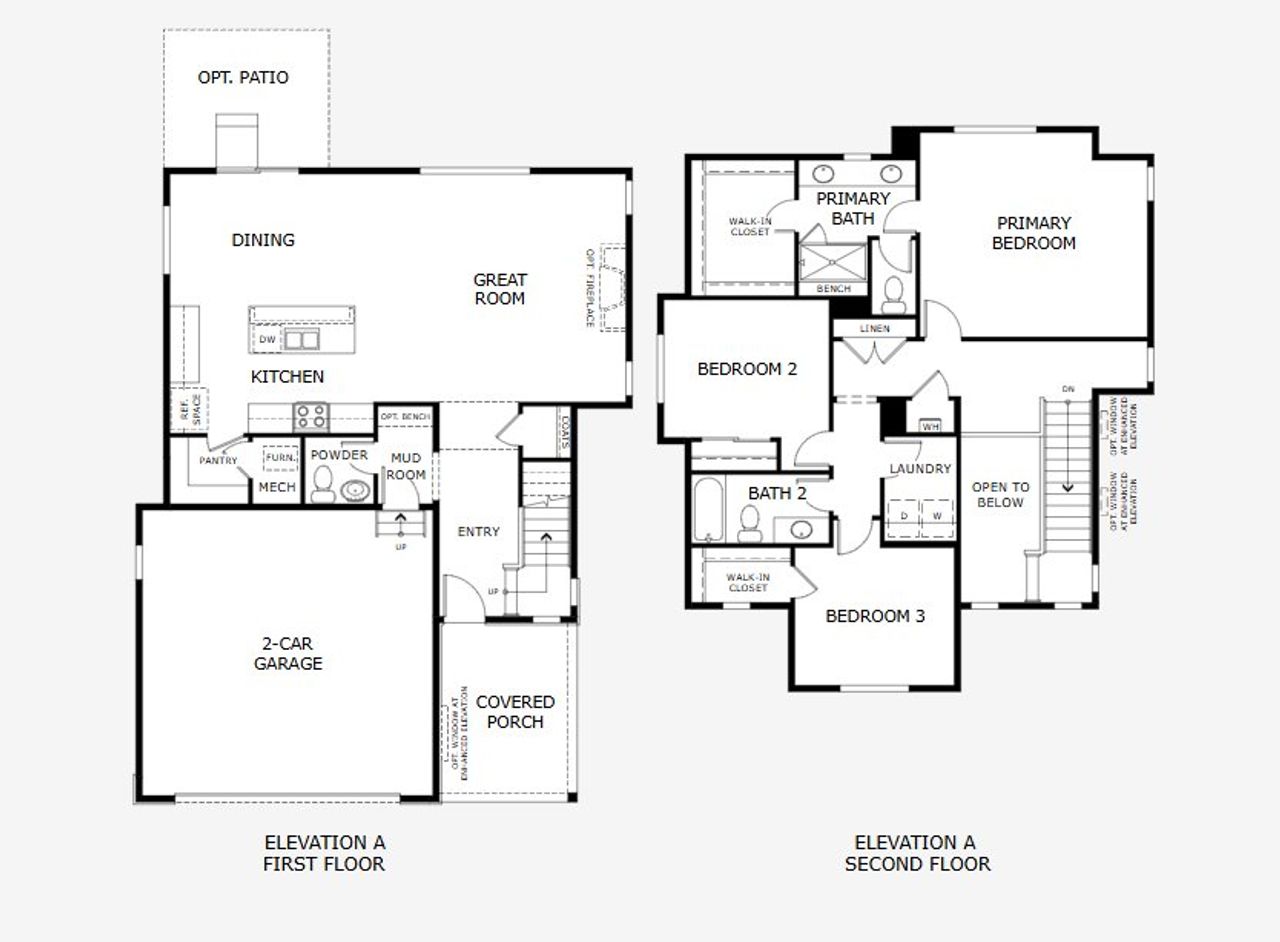2D floor plan layout for the Starwood by Risewell Homes in Cherry Meadows, Brighton, CO (Image 2). 2D floor plan layout for the Starwood by Risewell Homes in Cherry Meadows, Brighton, CO (Image 2).