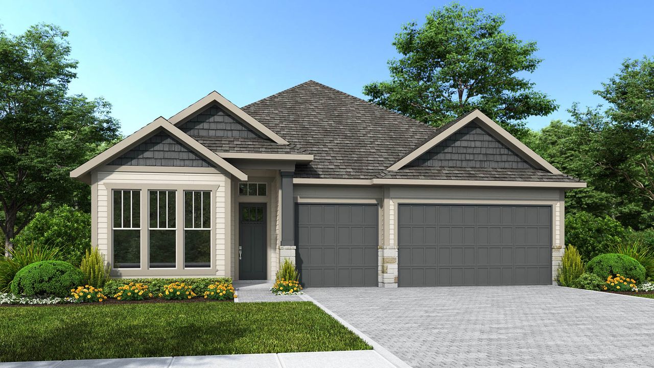 Representative exterior photo of a completed home built from the 2778J by Perry Homes in Hyland Trail, Green Cove Springs, FL (Image 2).