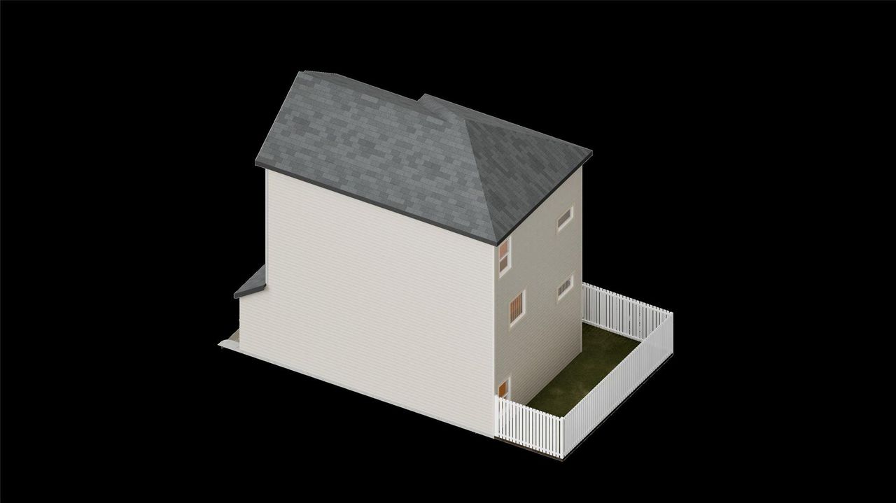 Exterior rendering of this home design in , Houston, TX (Image 2).