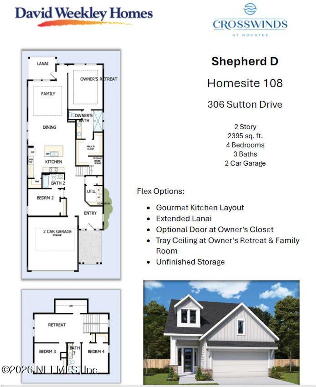 2D floor plan layout of this home in Crosswinds 40’, Ponte Vedra, FL (Image 2). 2D floor plan layout of this home in Crosswinds 40’, Ponte Vedra, FL (Image 2).
