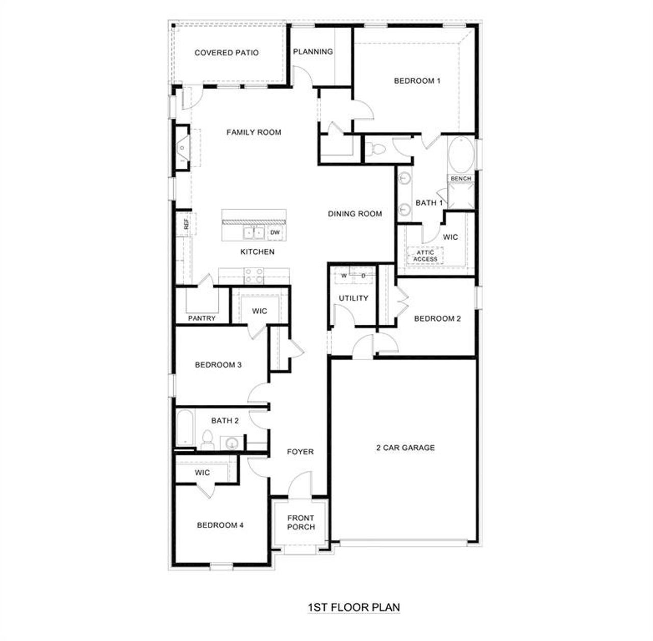 2D floor plan layout of this home in Morning Ridge, Princeton, TX (Image 2). 2D floor plan layout of this home in Morning Ridge, Princeton, TX (Image 2).
