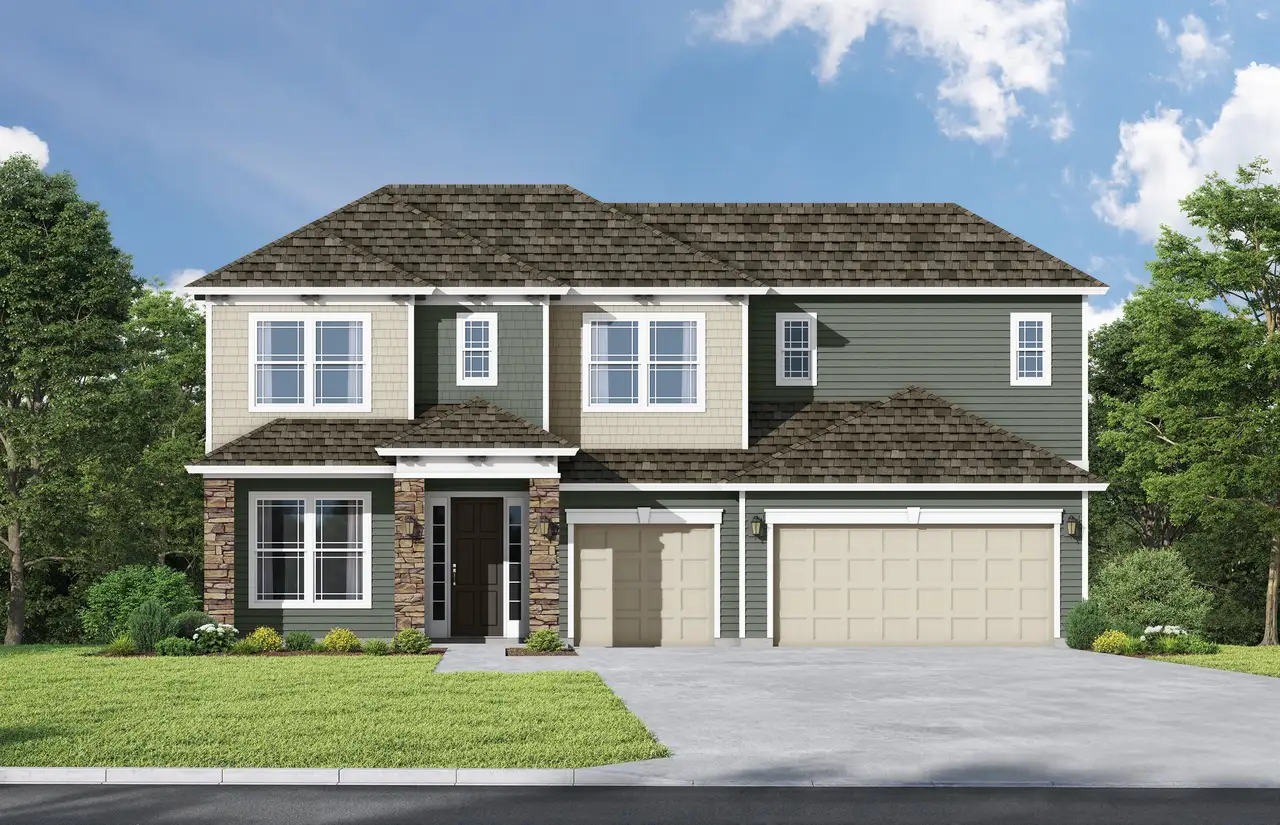 Representative exterior photo of a completed home built from the Wildflower Ridge by SEDA New Homes in Sandy Ridge, Yulee, FL (Image 2).