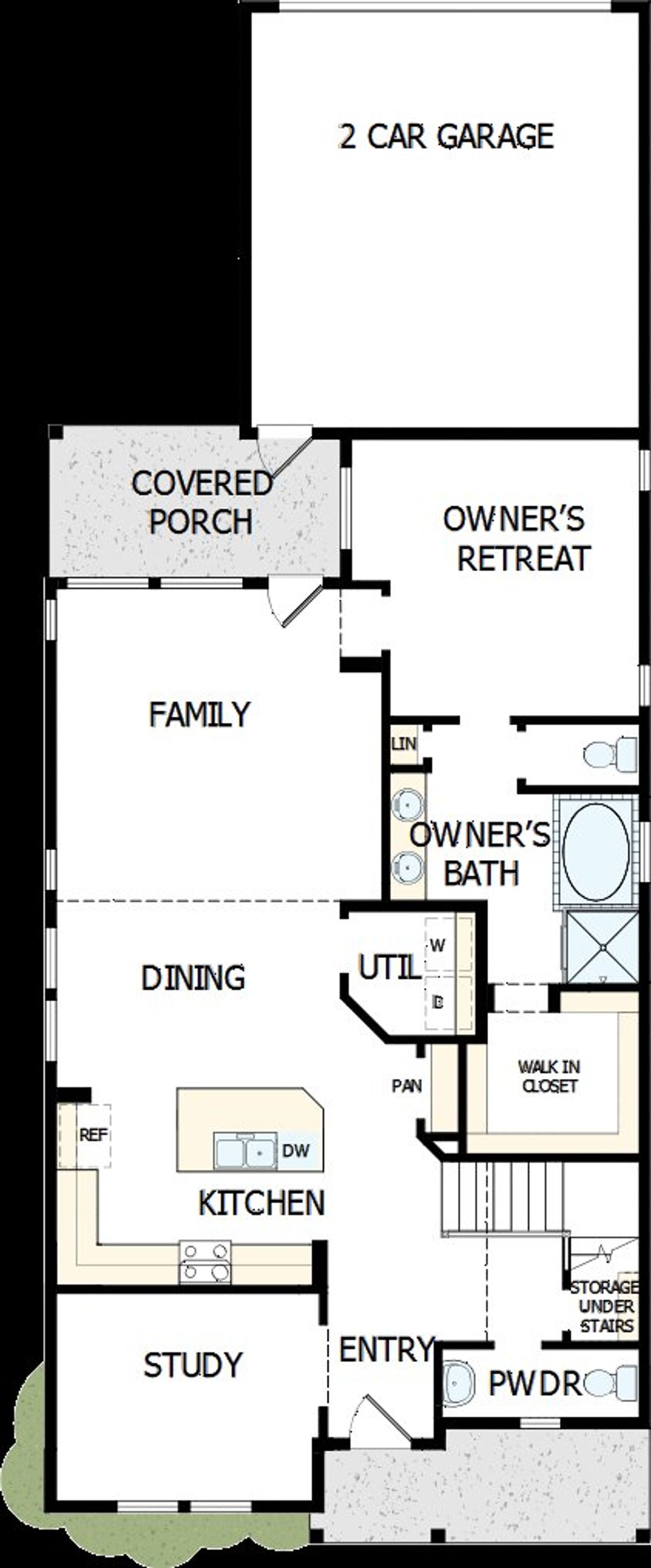 2D floor plan layout of this home in Pomona 40' Homesites, Manvel, TX (Image 2). 2D floor plan layout of this home in Pomona 40' Homesites, Manvel, TX (Image 2).