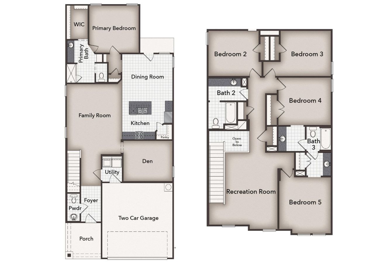 2D floor plan layout of this home in Clear Creek, Round Rock, TX (Image 2). 2D floor plan layout of this home in Clear Creek, Round Rock, TX (Image 2).