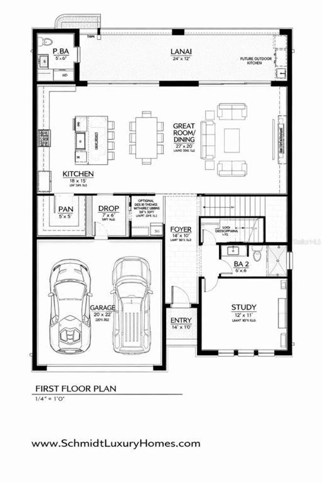 2D floor plan layout of this home in , Tampa, FL (Image 2).