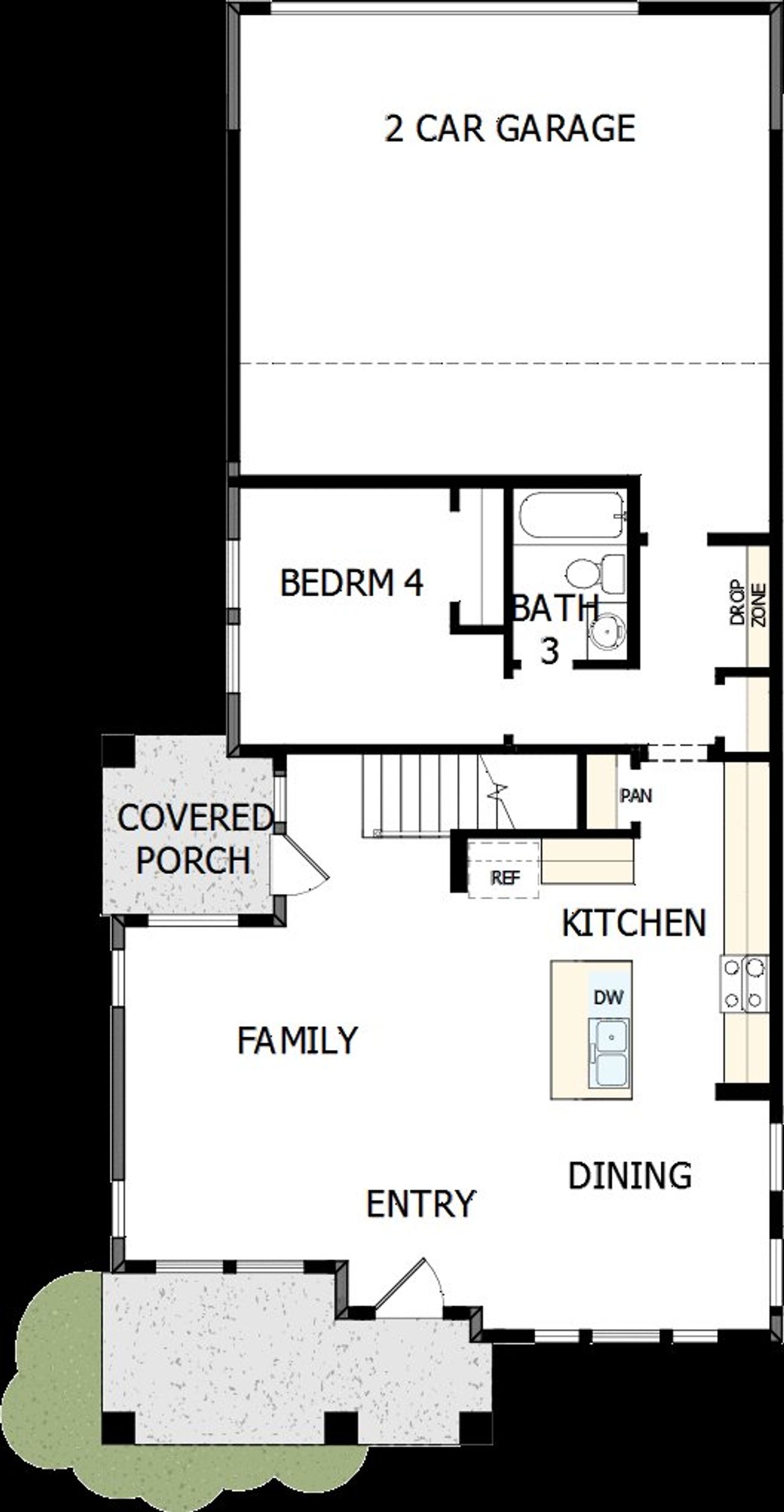 2D floor plan layout of this home in Painted Tree Woodland West – Village, McKinney, TX (Image 2). 2D floor plan layout of this home in Painted Tree Woodland West – Village, McKinney, TX (Image 2).