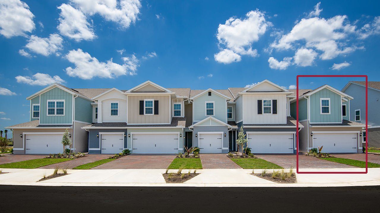 Representative exterior photo of a completed home built from the The Lincoln by Park Square Residential in Townwalk at Babcock Ranch, Punta Gorda, FL (Image 2).