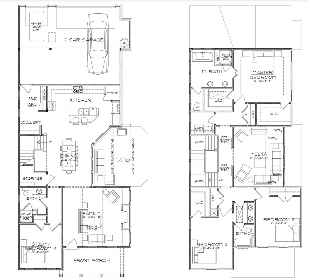 2D floor plan layout for the Homesite 219 by Southwyck Homes in Vickery, Cumming, GA (Image 2).