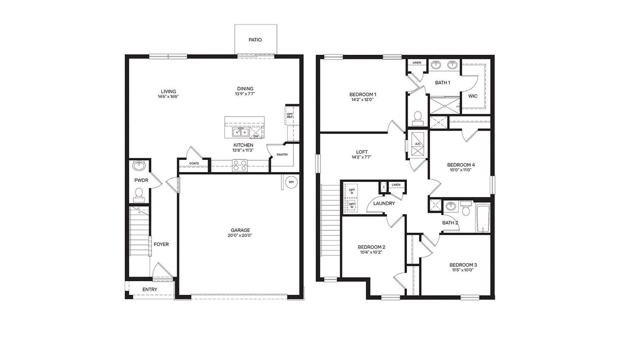 2D floor plan layout of this home in Wynnstone, Davenport, FL (Image 2). 2D floor plan layout of this home in Wynnstone, Davenport, FL (Image 2).