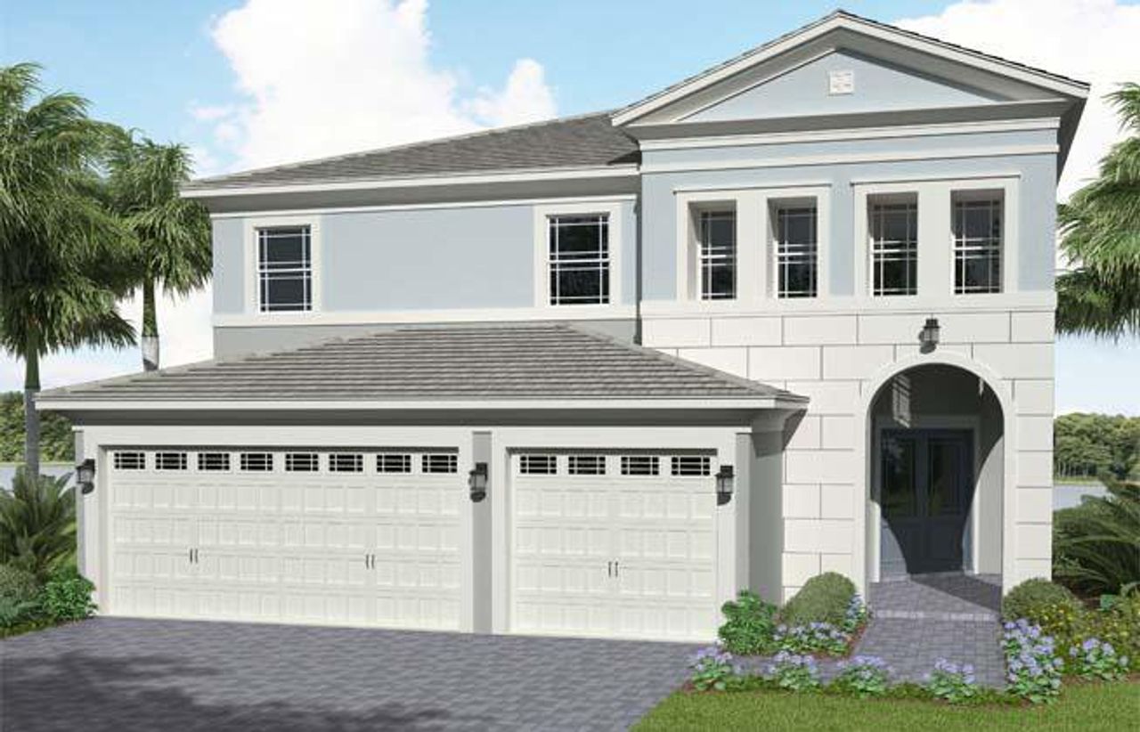 Representative exterior photo of a completed home built from the Laurel by Minto Communities in Westlake, Westlake, FL (Image 2).