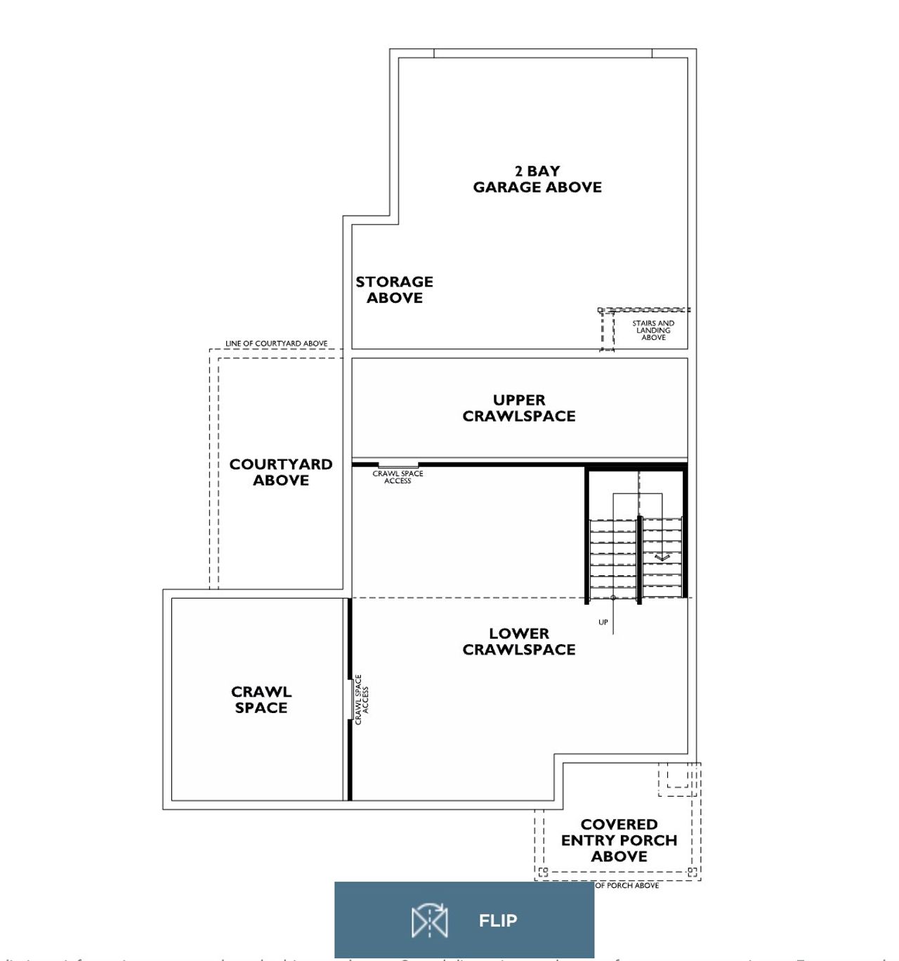 2D floor plan layout of this home in Storytellers at Lyric, Lone Tree, CO (Image 2).