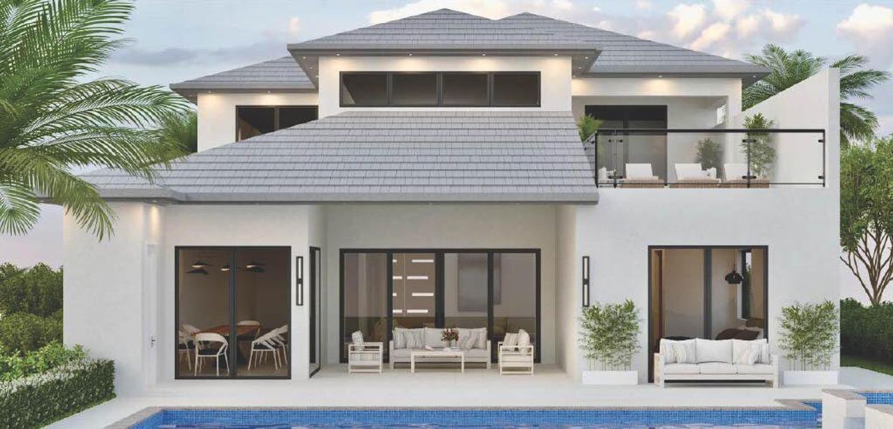 Front exterior of a new home in , Palm Beach Gardens, FL, highlighting curb appeal (Image 2).