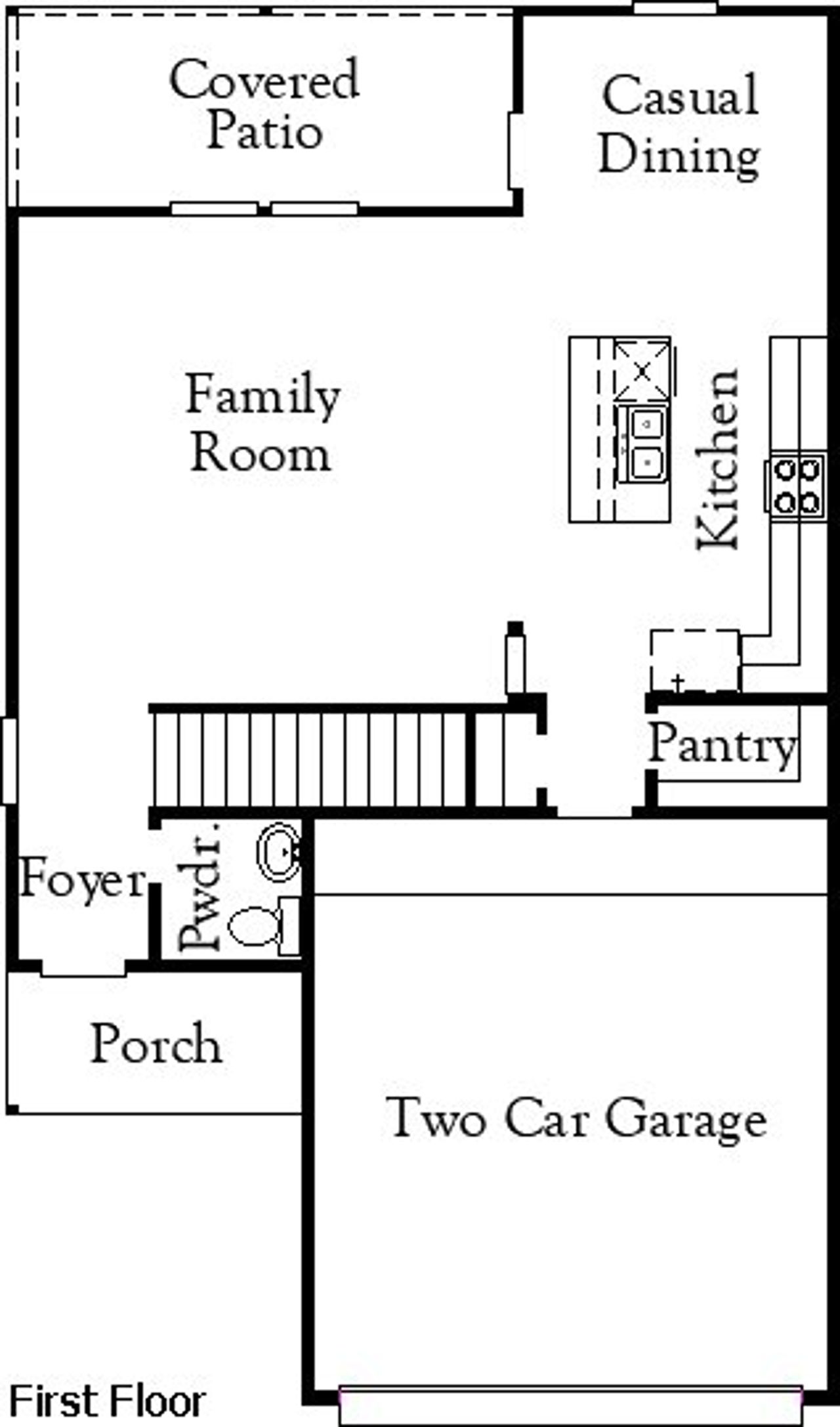 2D floor plan layout of this home in Garden Grove, San Antonio, TX (Image 2).