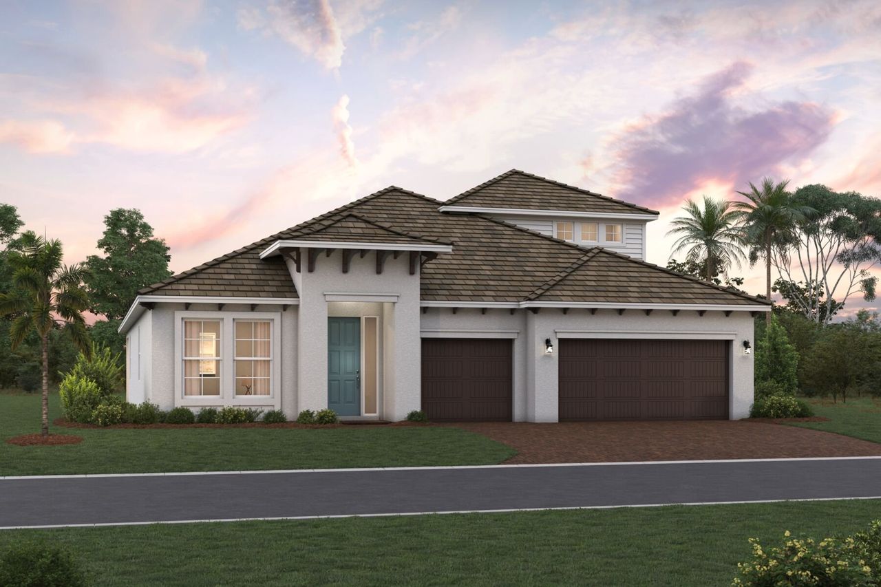 Crystal Elevation A with Bonus Room Crystal Elevation A with Bonus Room