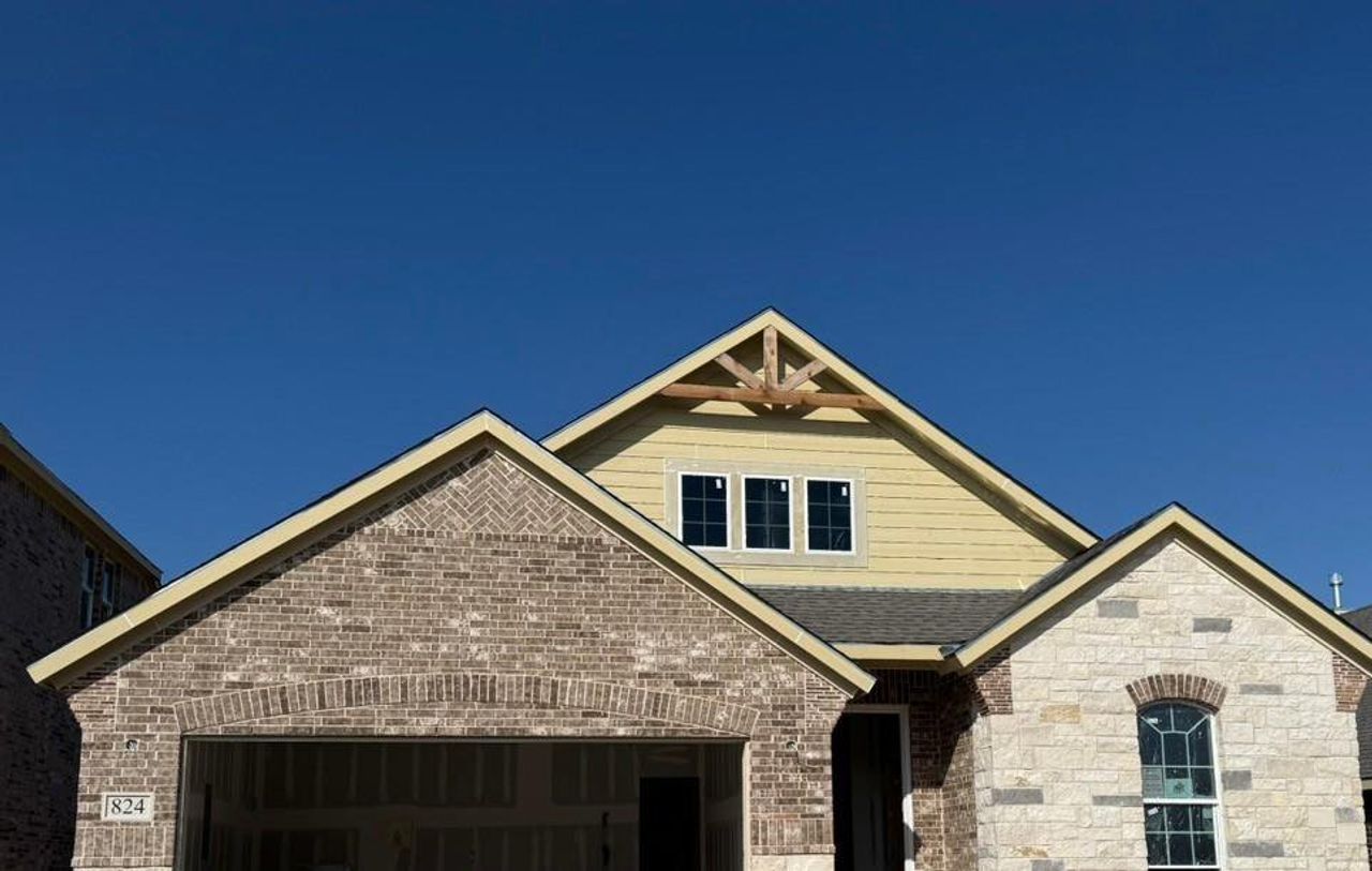 Front exterior of a new home in Westpoint Park, Fort Worth, TX, highlighting curb appeal (Image 2).
