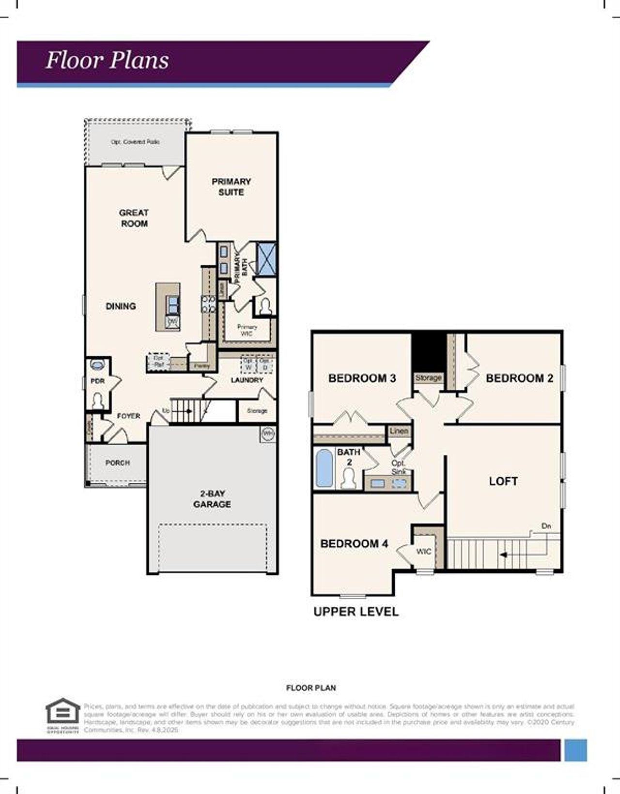 2D floor plan layout of this home in Ambergrove, Royse City, TX (Image 2). 2D floor plan layout of this home in Ambergrove, Royse City, TX (Image 2).