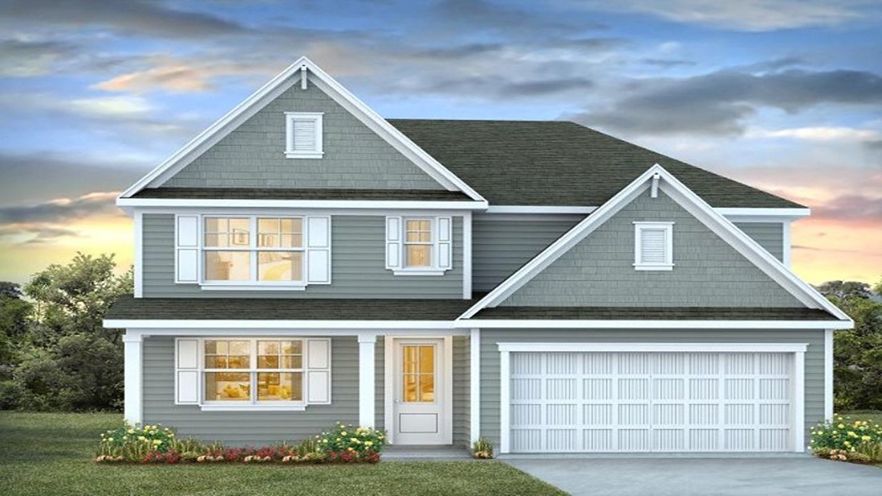 Representative exterior photo of a completed home built from the Harbor Oak-exp by D.R. Horton in Laurel Grove, Guyton, GA (Image 2).