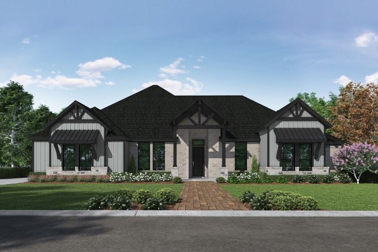 Image 2 representing the The Quartz by Lillian Custom Homes in Springside Estates II, Waxahachie, TX.