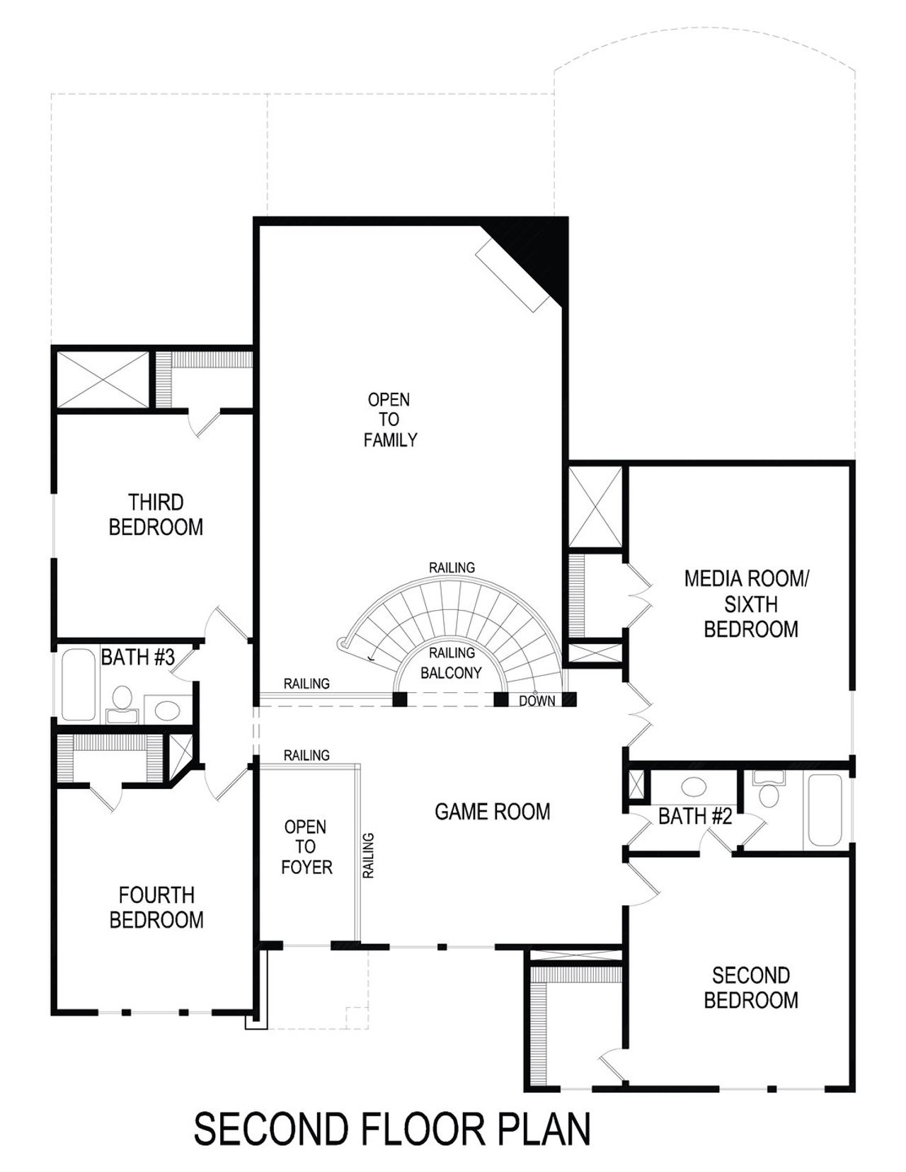 2D floor plan layout of this home in LeTara, Haslet, TX (Image 2).