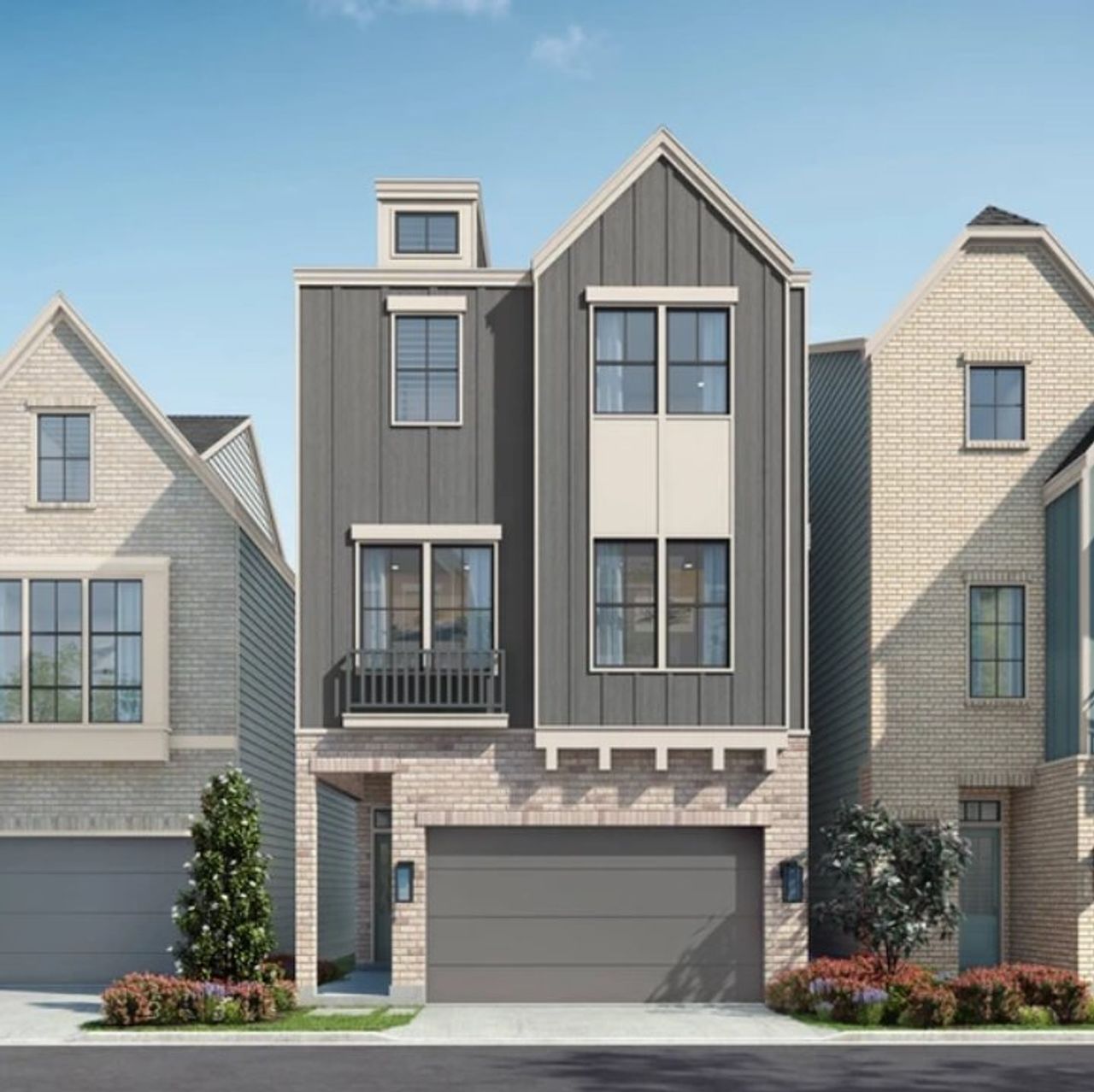 Representative exterior photo of a completed home built from the The Camilla by Riverway Homes in Spring Valley Creek, Houston, TX (Image 2).