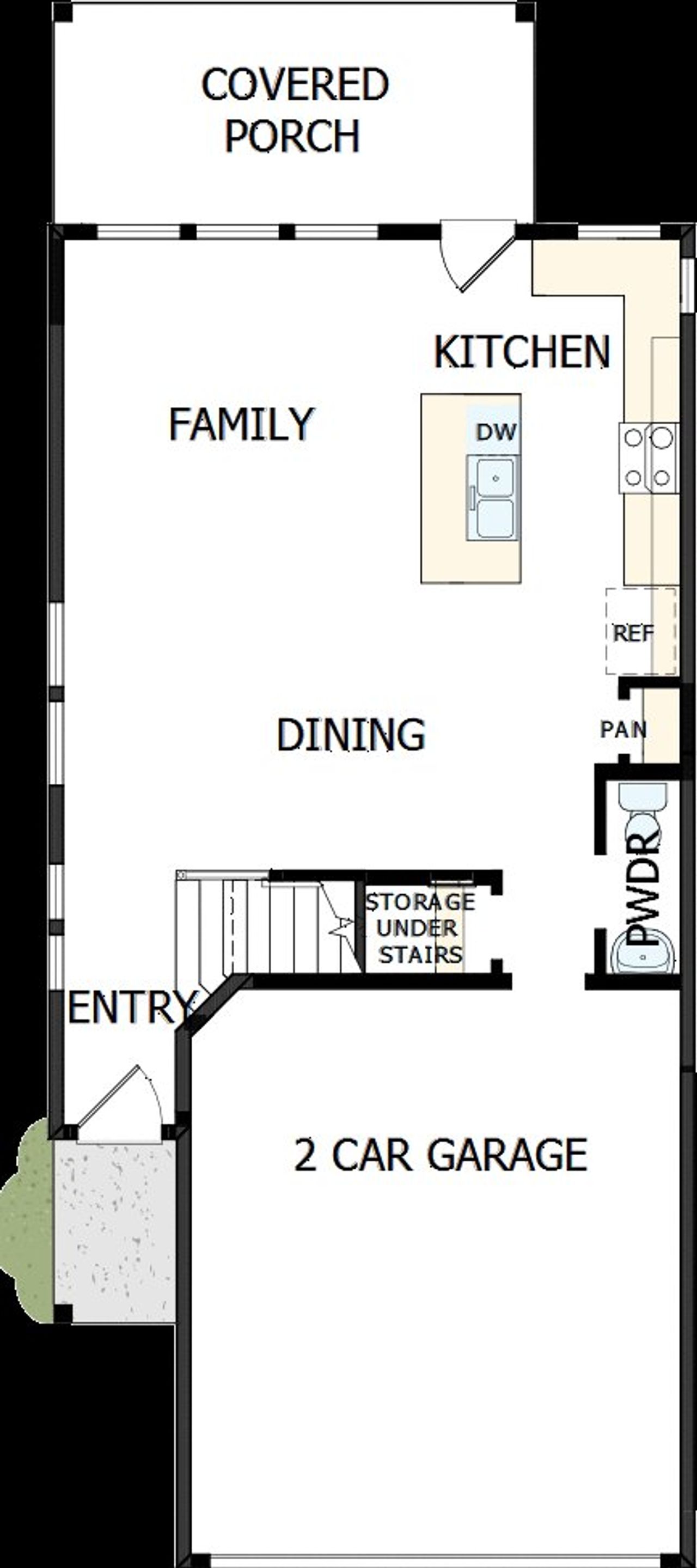 2D floor plan layout of this home in Double Creek Crossing – City Home Series, Round Rock, TX (Image 2). 2D floor plan layout of this home in Double Creek Crossing – City Home Series, Round Rock, TX (Image 2).