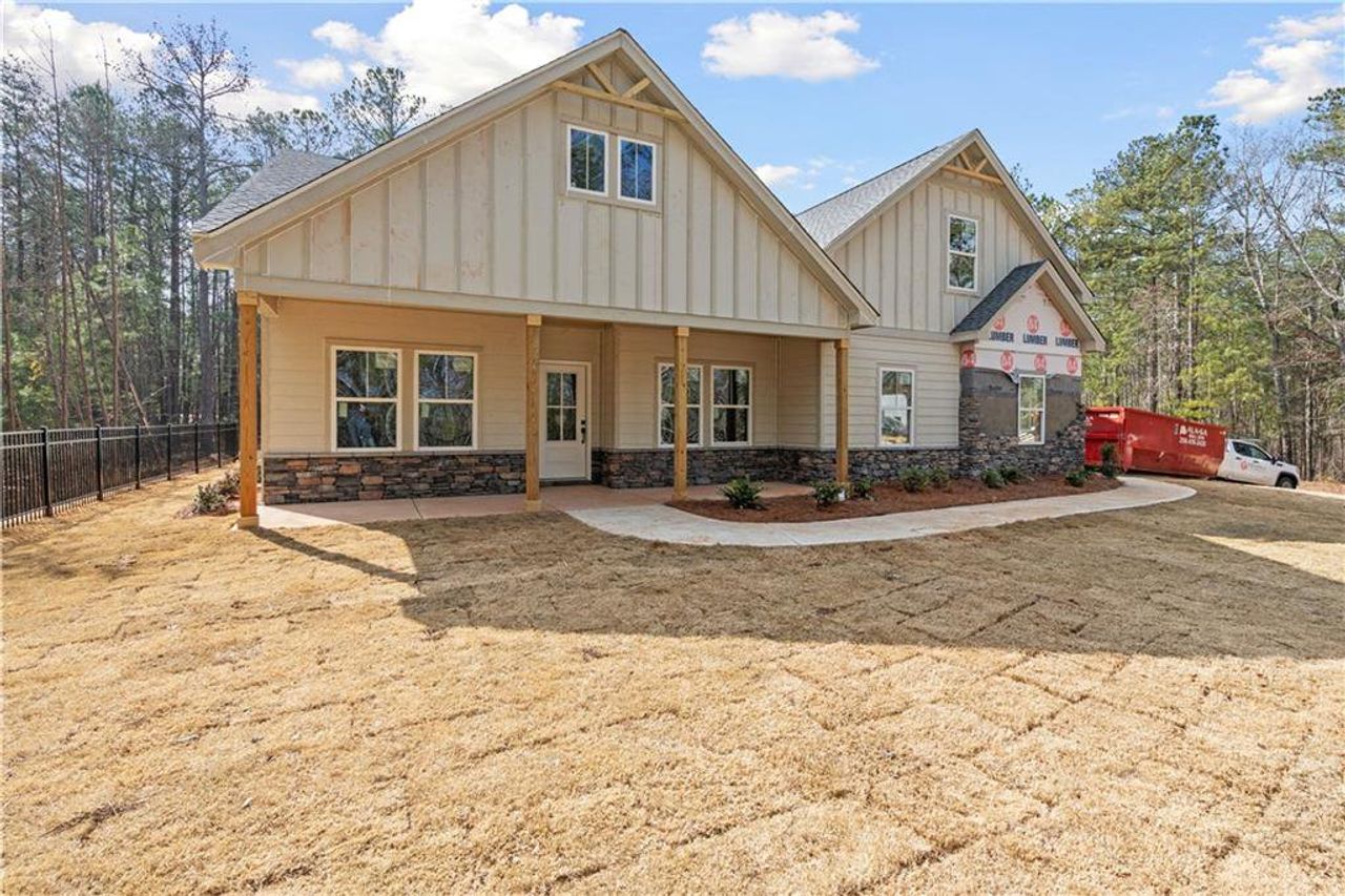 Front exterior of a new home in , Villa Rica, GA, highlighting curb appeal (Image 2).